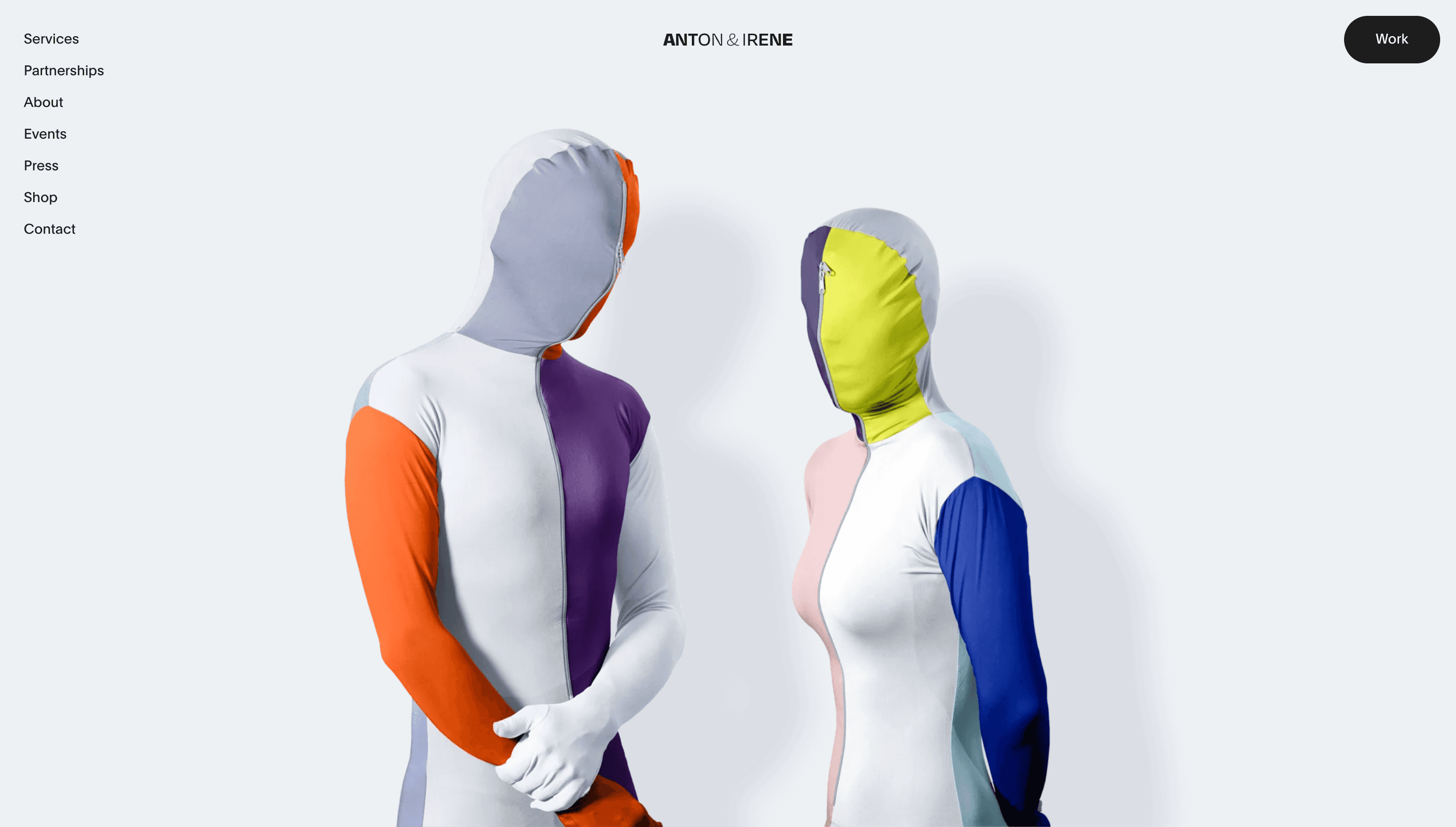 Anton & Irene — Agency, Animation website design