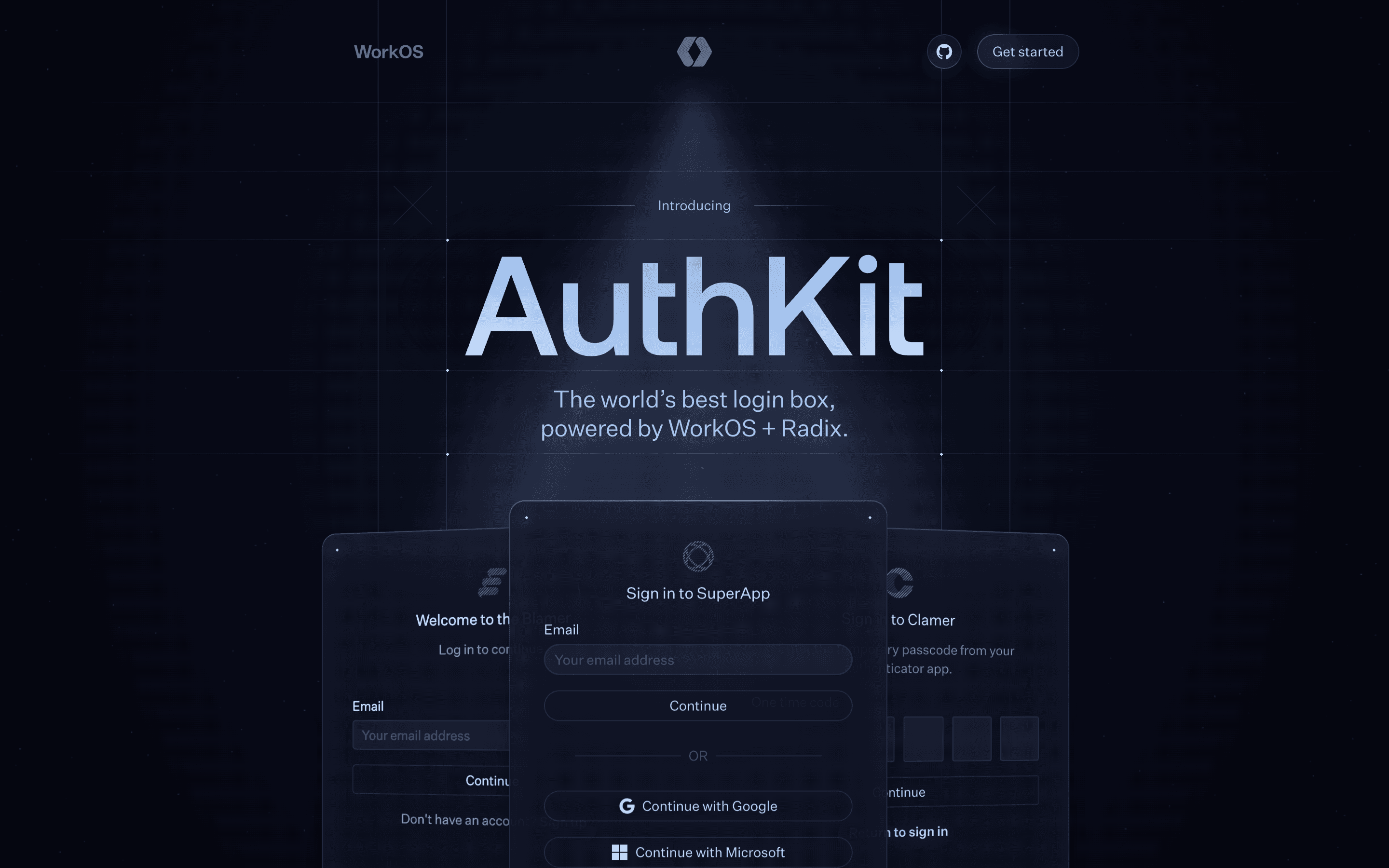 AuthKit — SaaS, Minimal website design