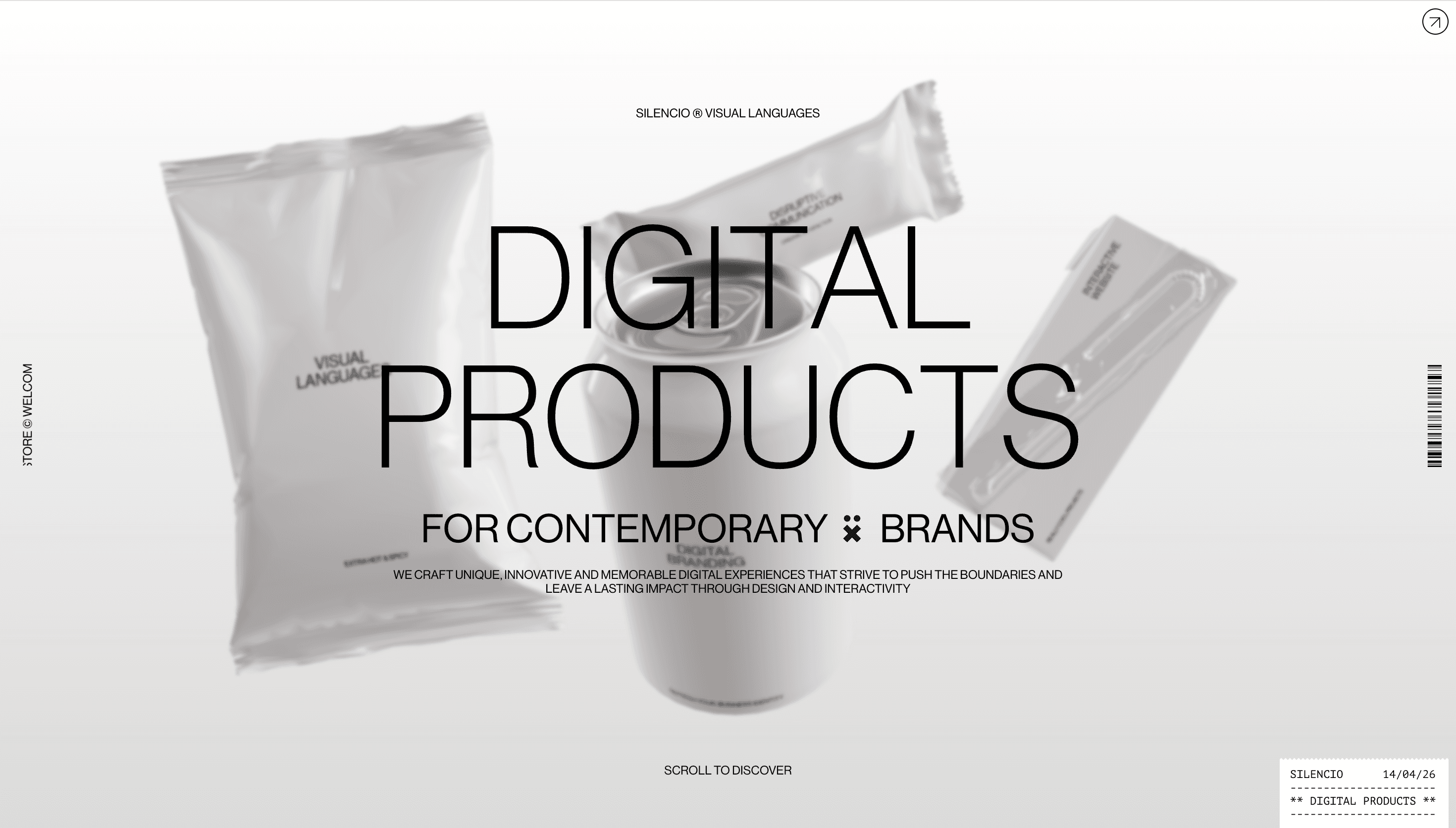 SILENCIO — Agency, Branding website design