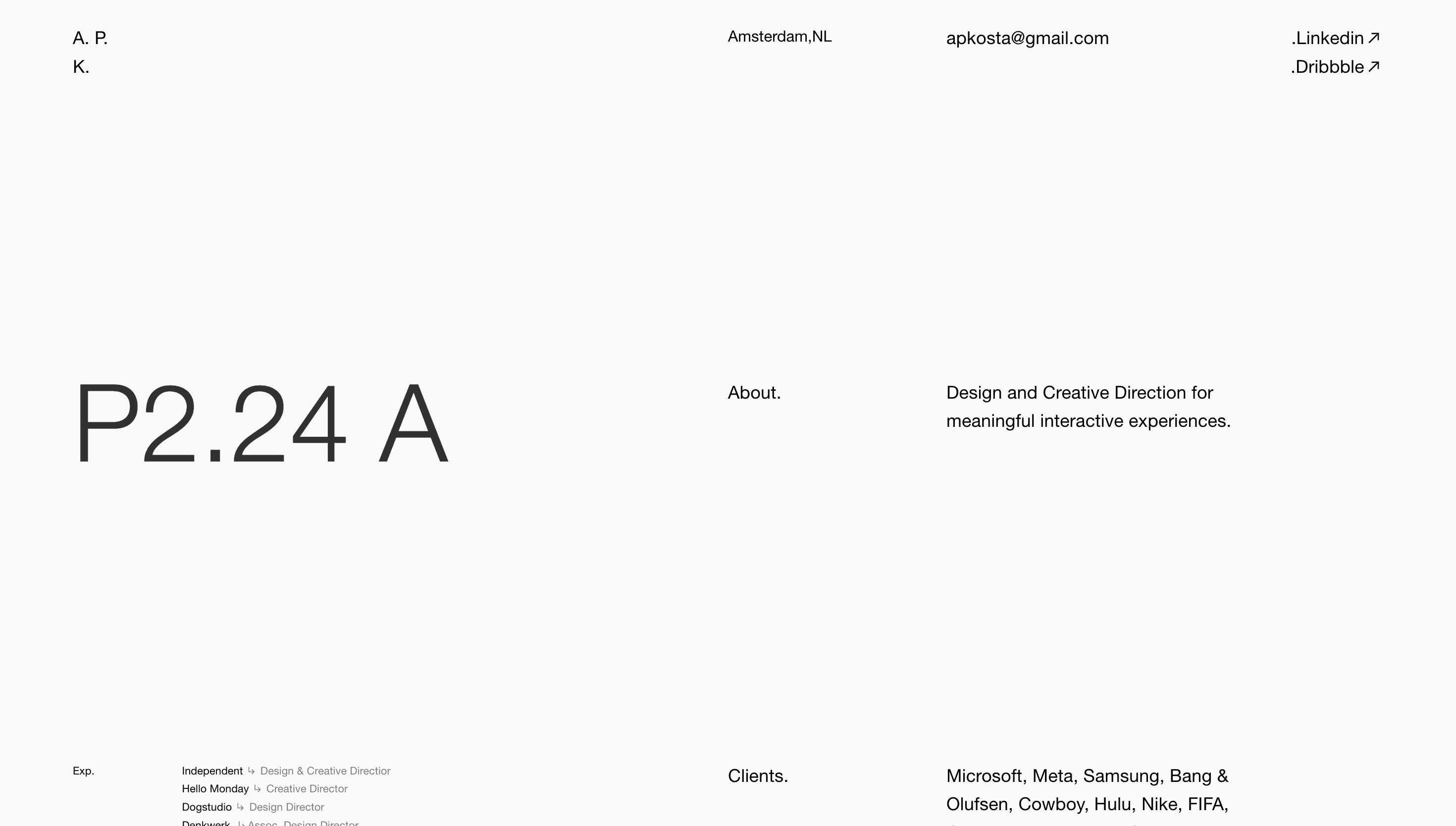 apkparis — Web, Portfolio website design