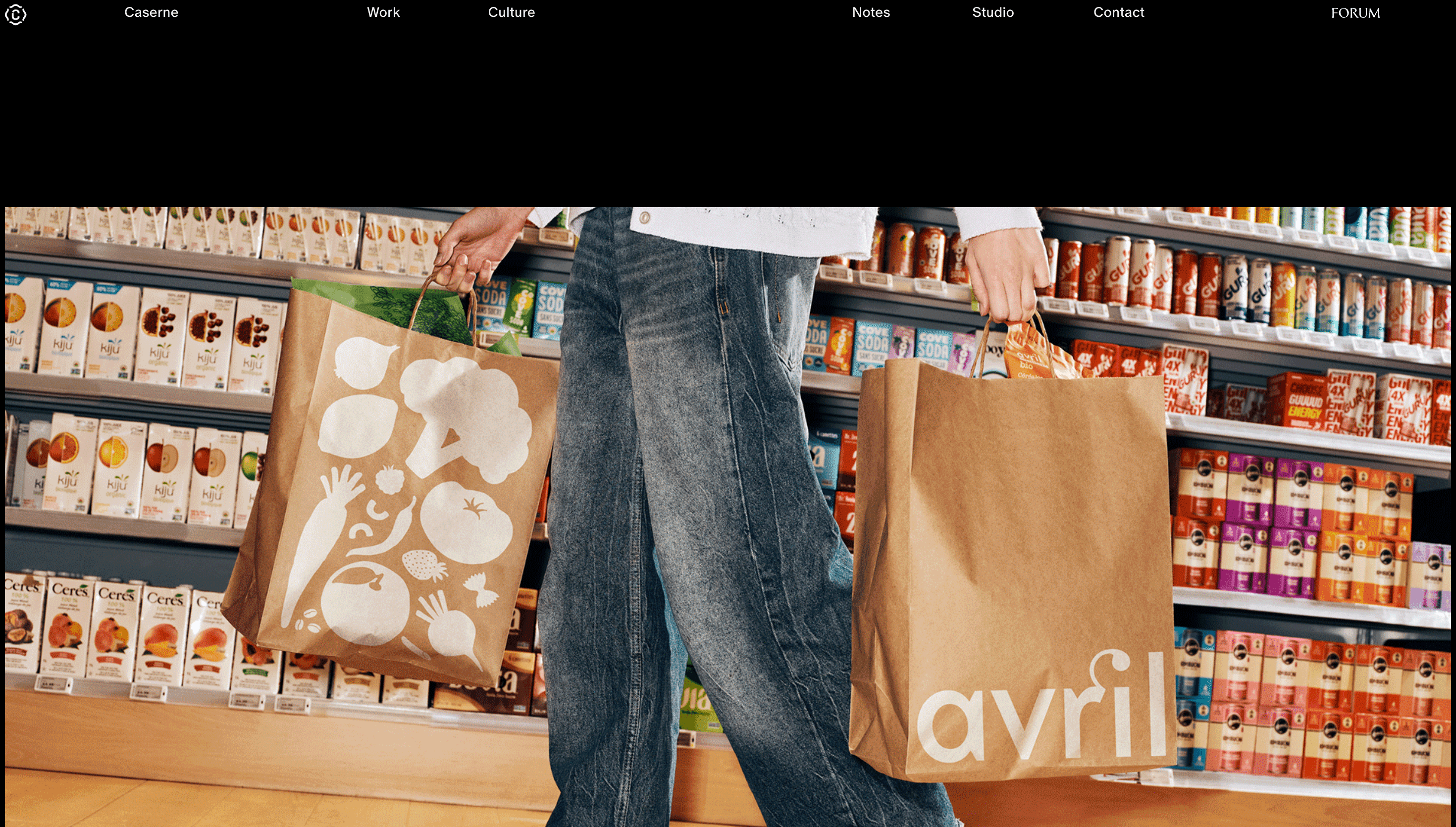 Caserne — Agency, Studio website design