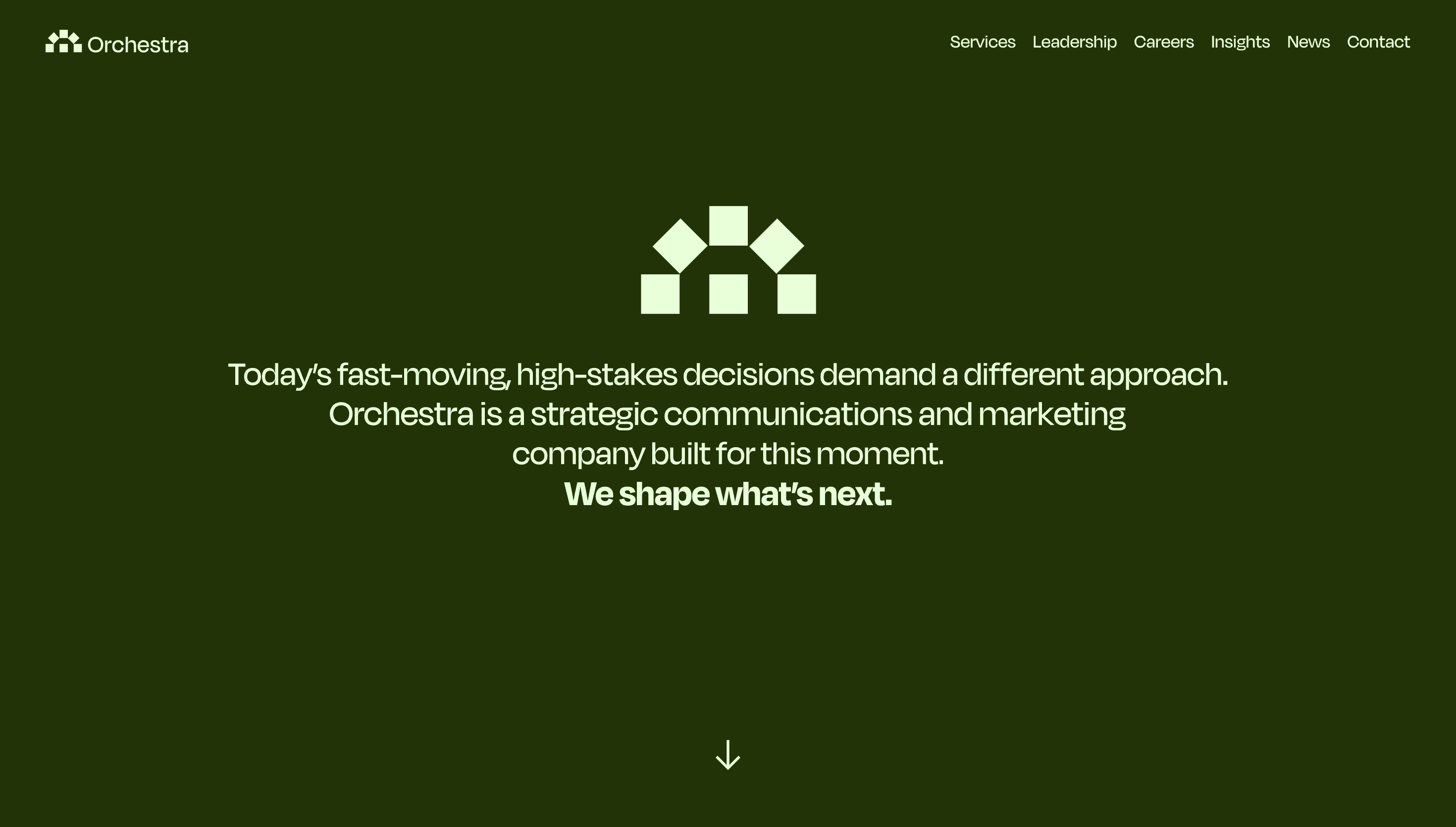 Orchestra — Agency, Corporate website design