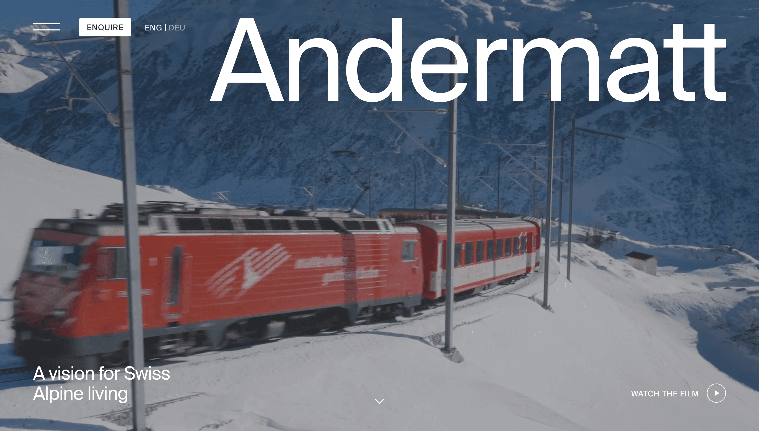 Andermatt — Real Estate, Outdoor website design