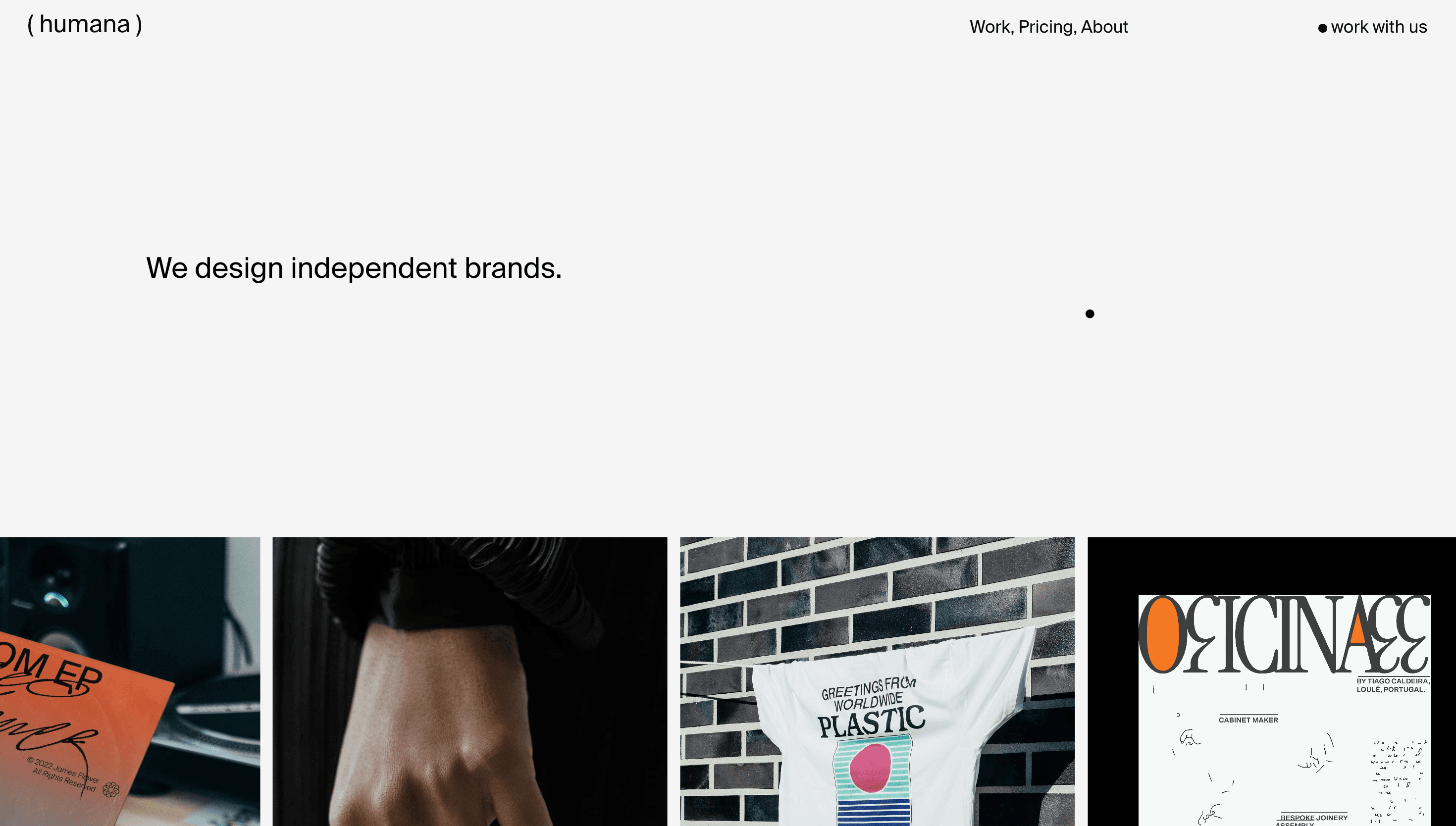 Humana Studio — Agency, Branding website design