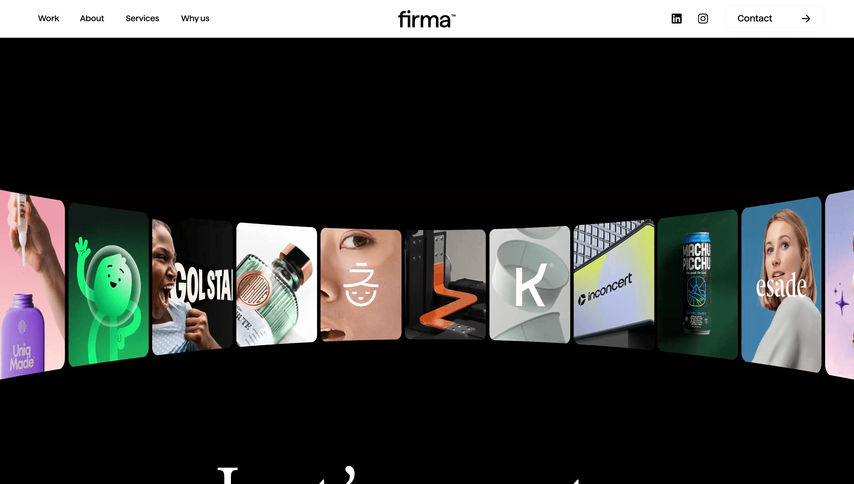 Firma — Agency, Branding website design