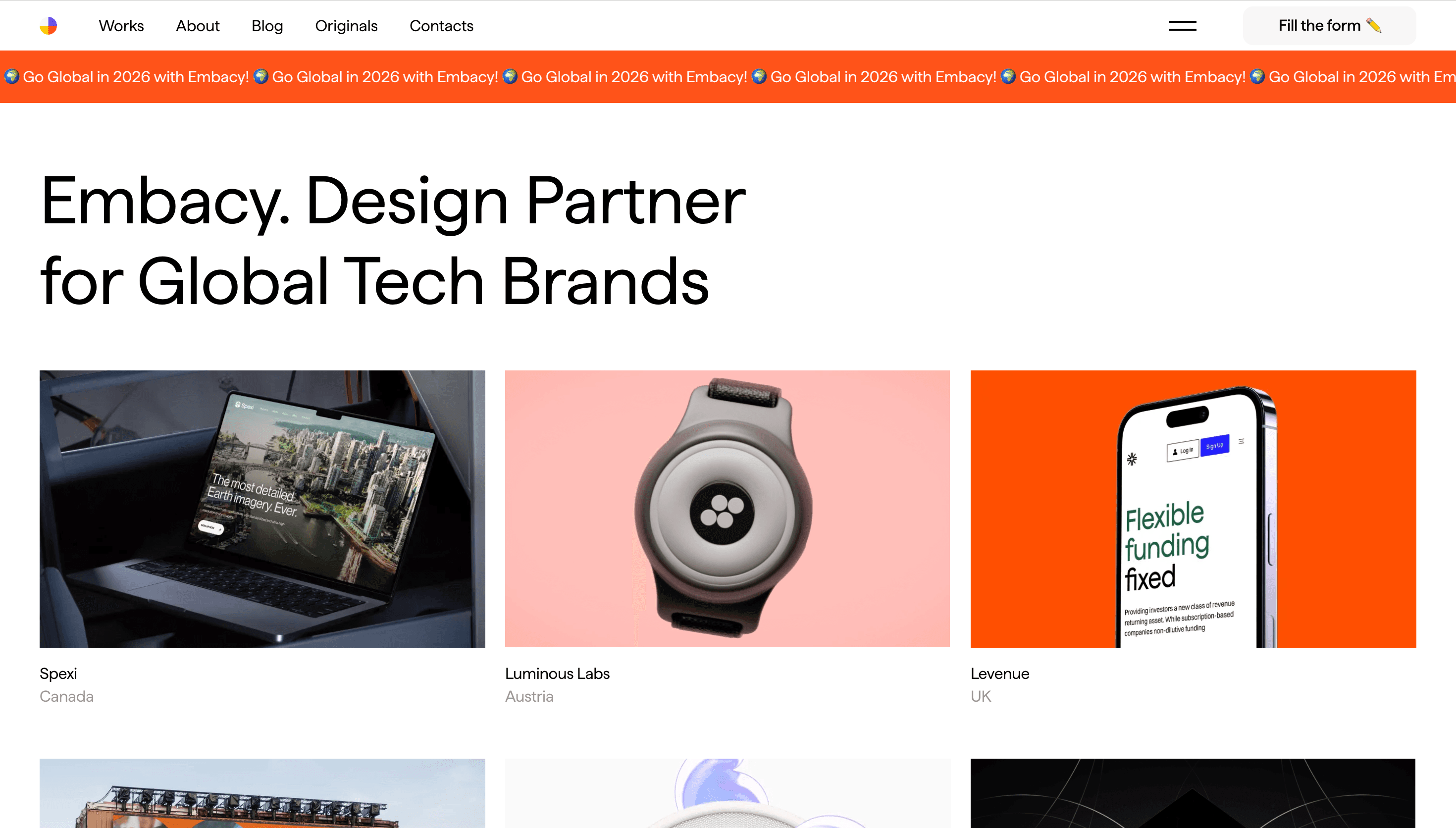 Embacy — Agency, Product website design