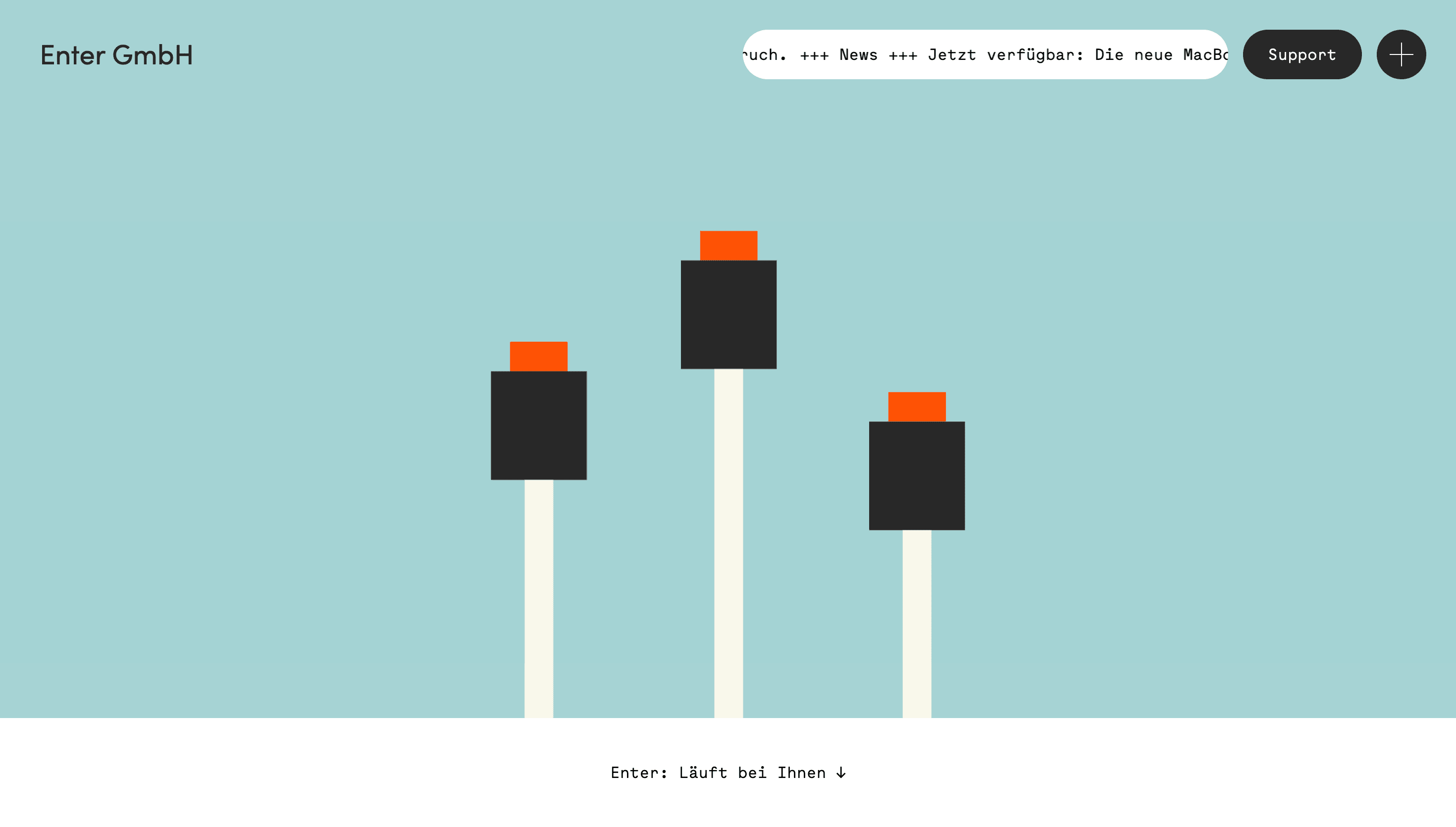 Enter GmbH — Agency, Corporate website design