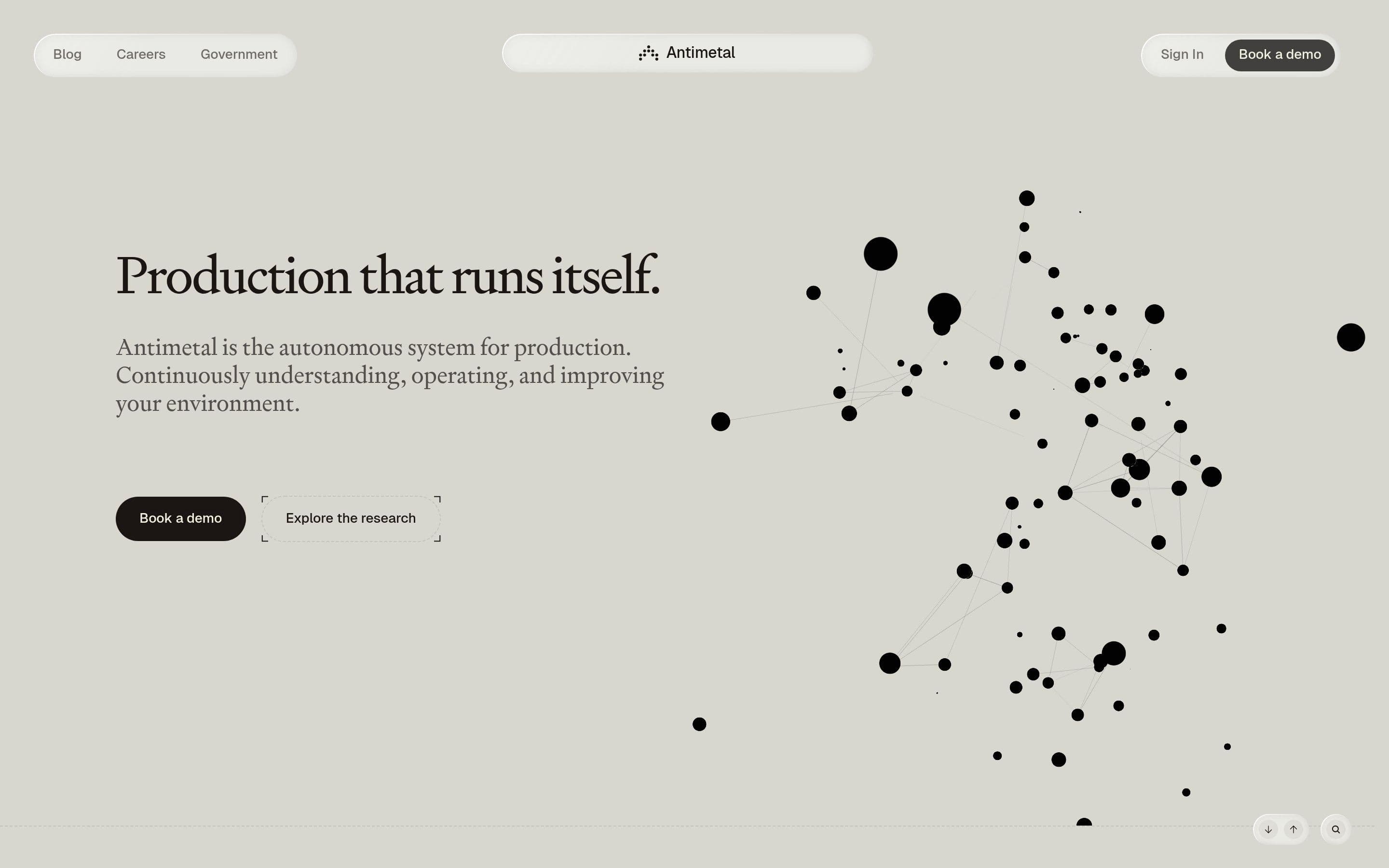 Antimetal — Tech, Cloud website design