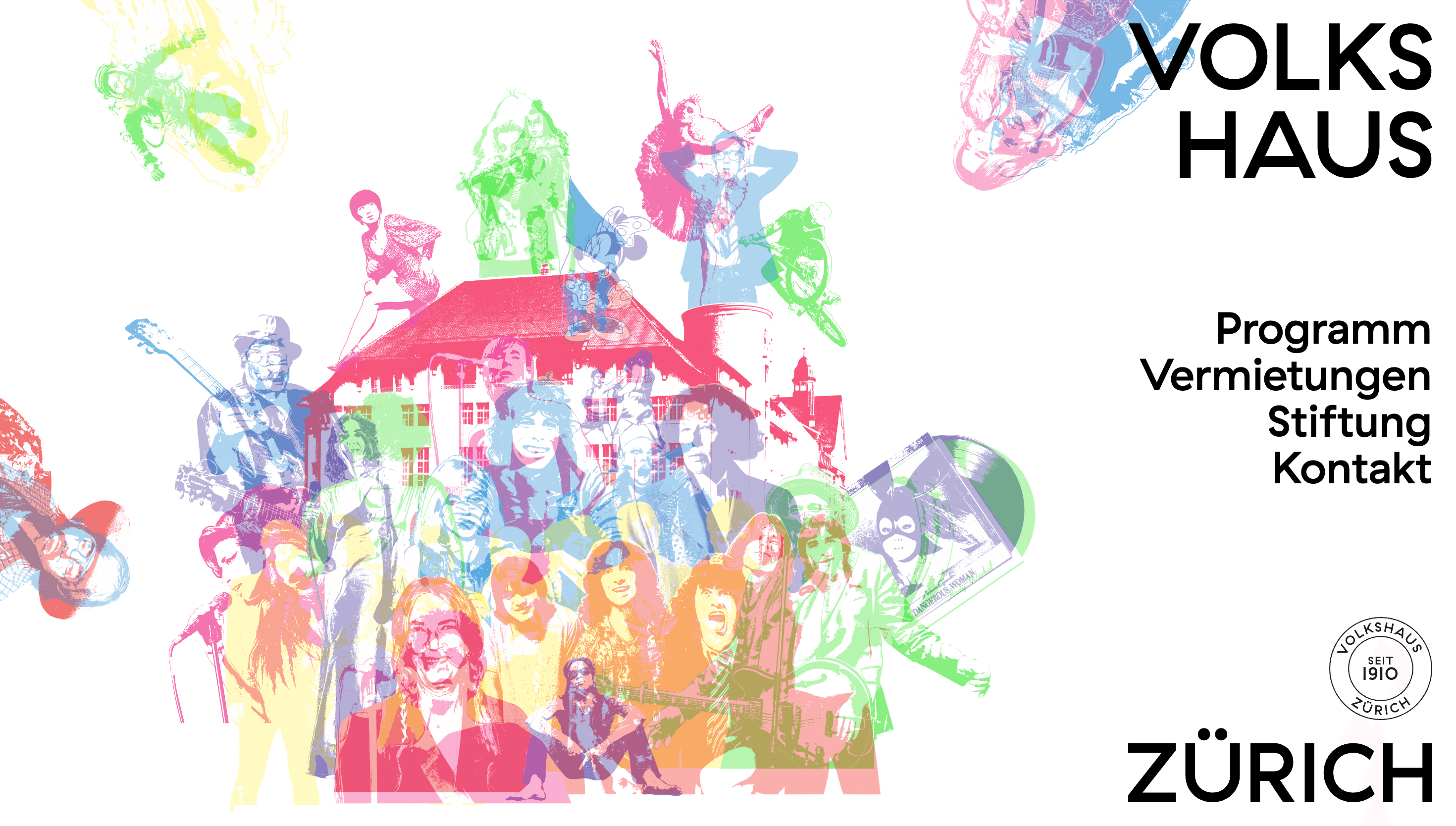 Volkshaus Zürich — Culture, Entertainment website design
