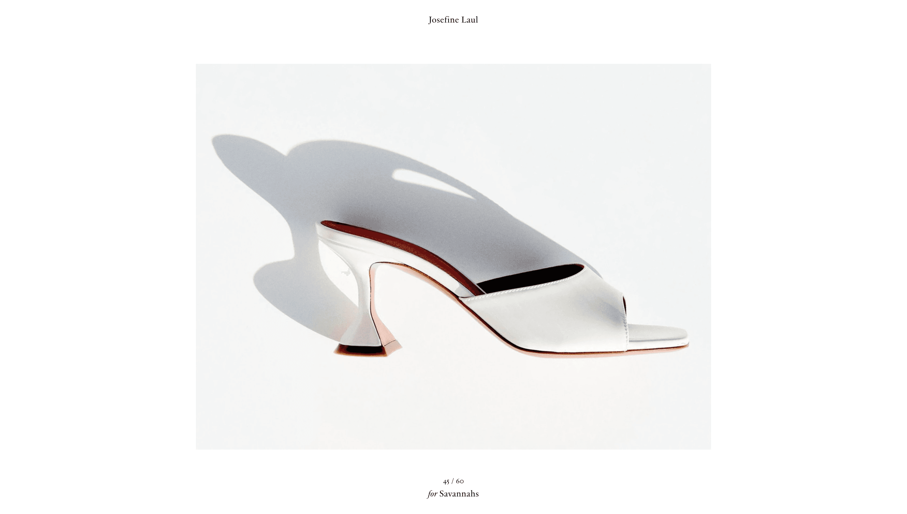 Josefine Laul — Portfolio, Designer website design