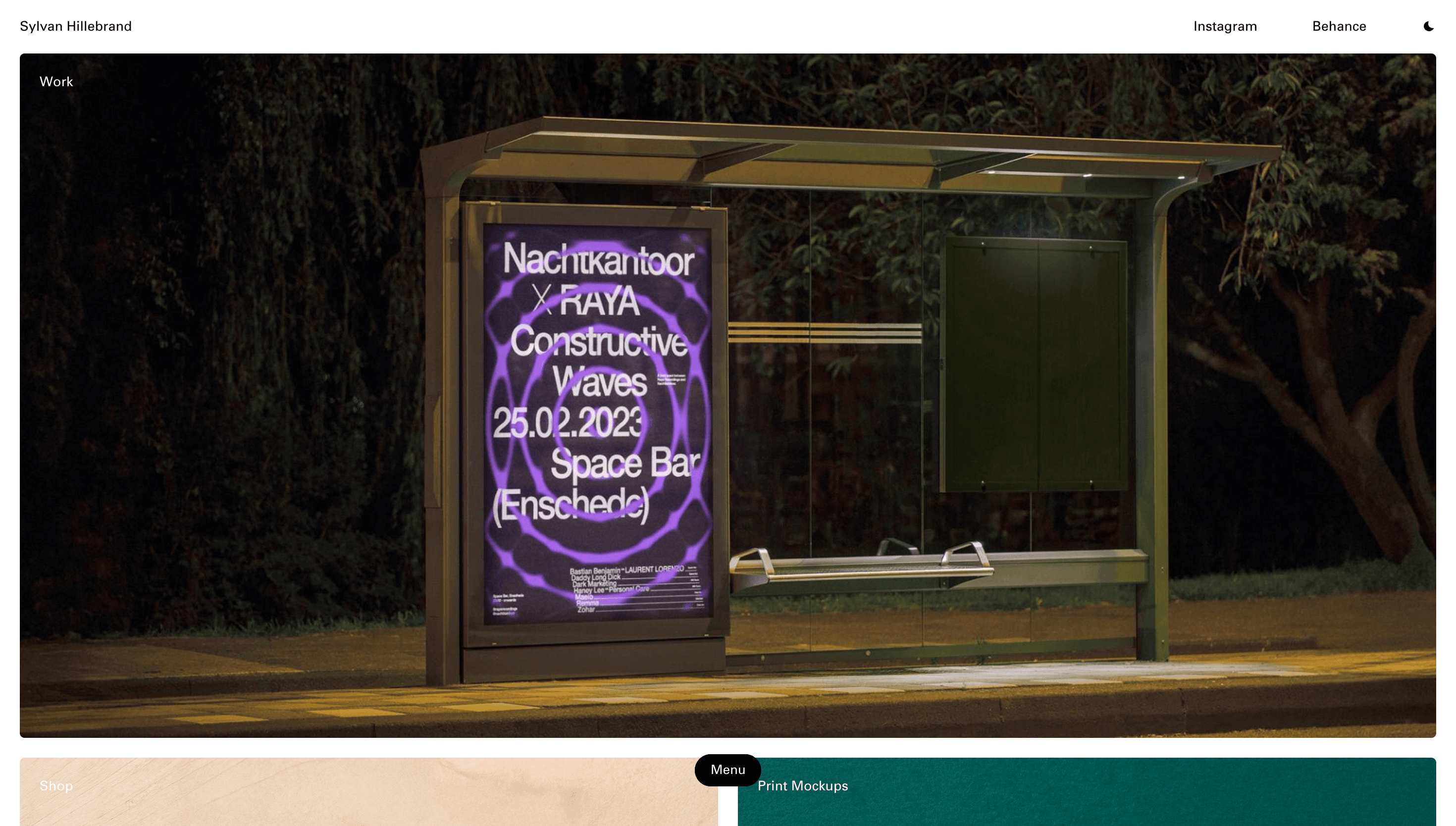 Sylvan Hillebrand — Designer, Branding website design