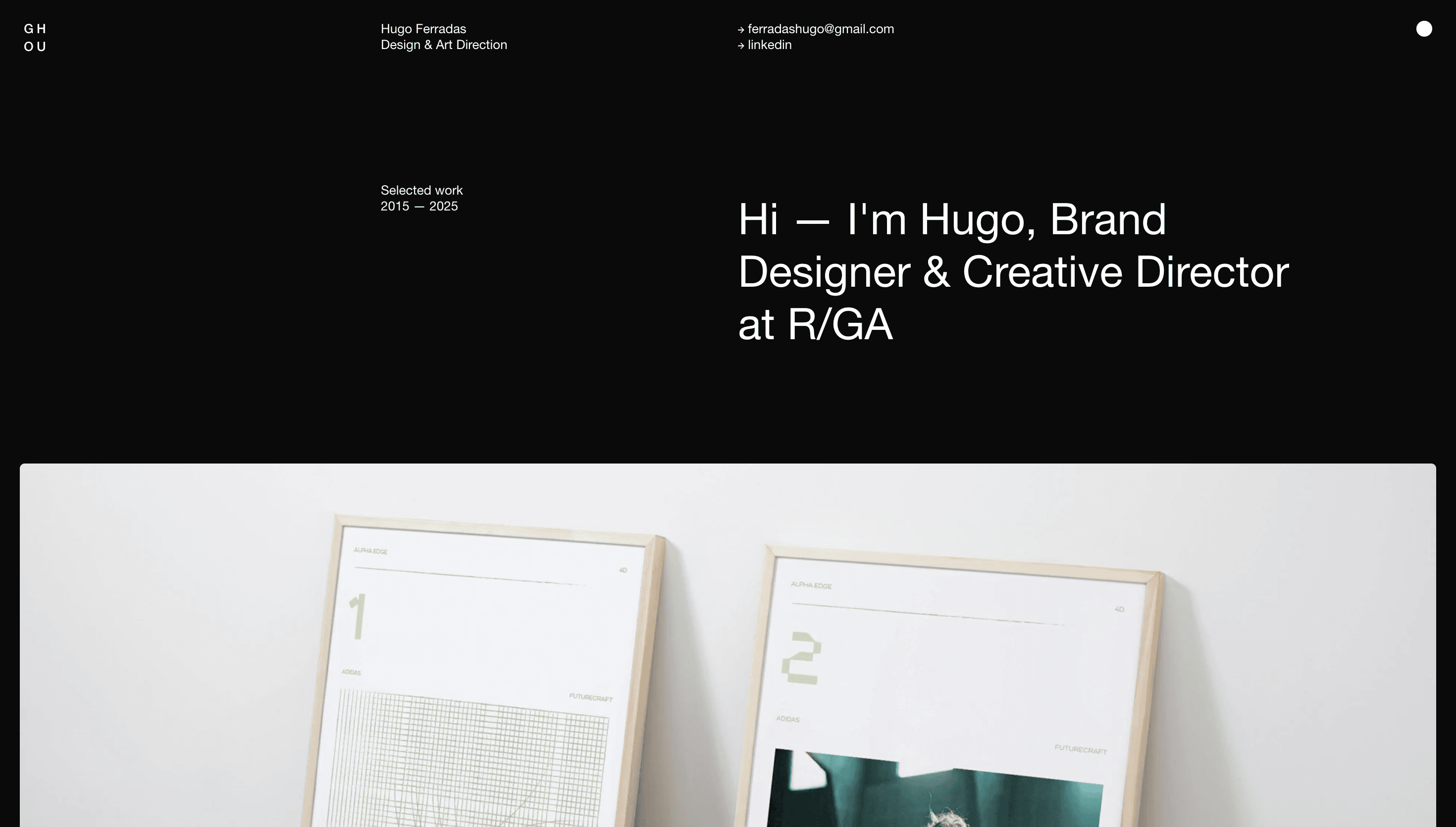 Hugo Ferradas — Designer, Art website design