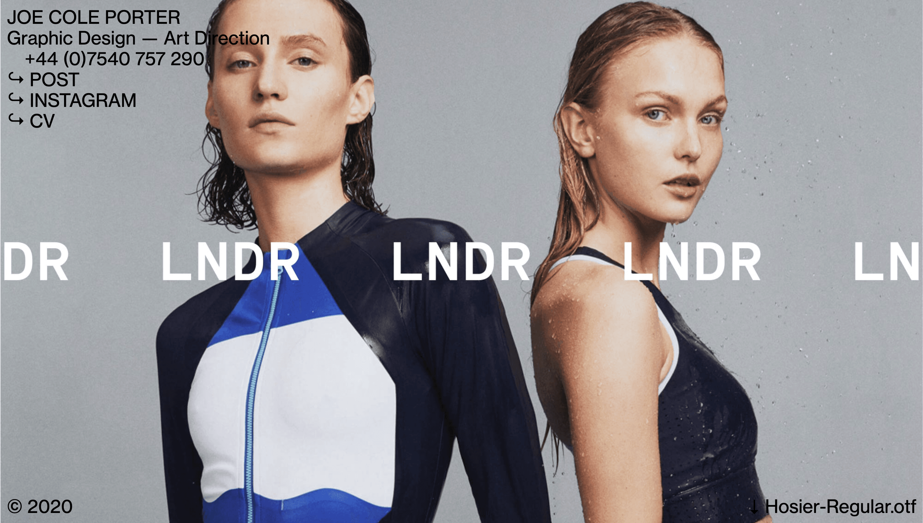 Joe Cole Porter — Designer, Branding website design