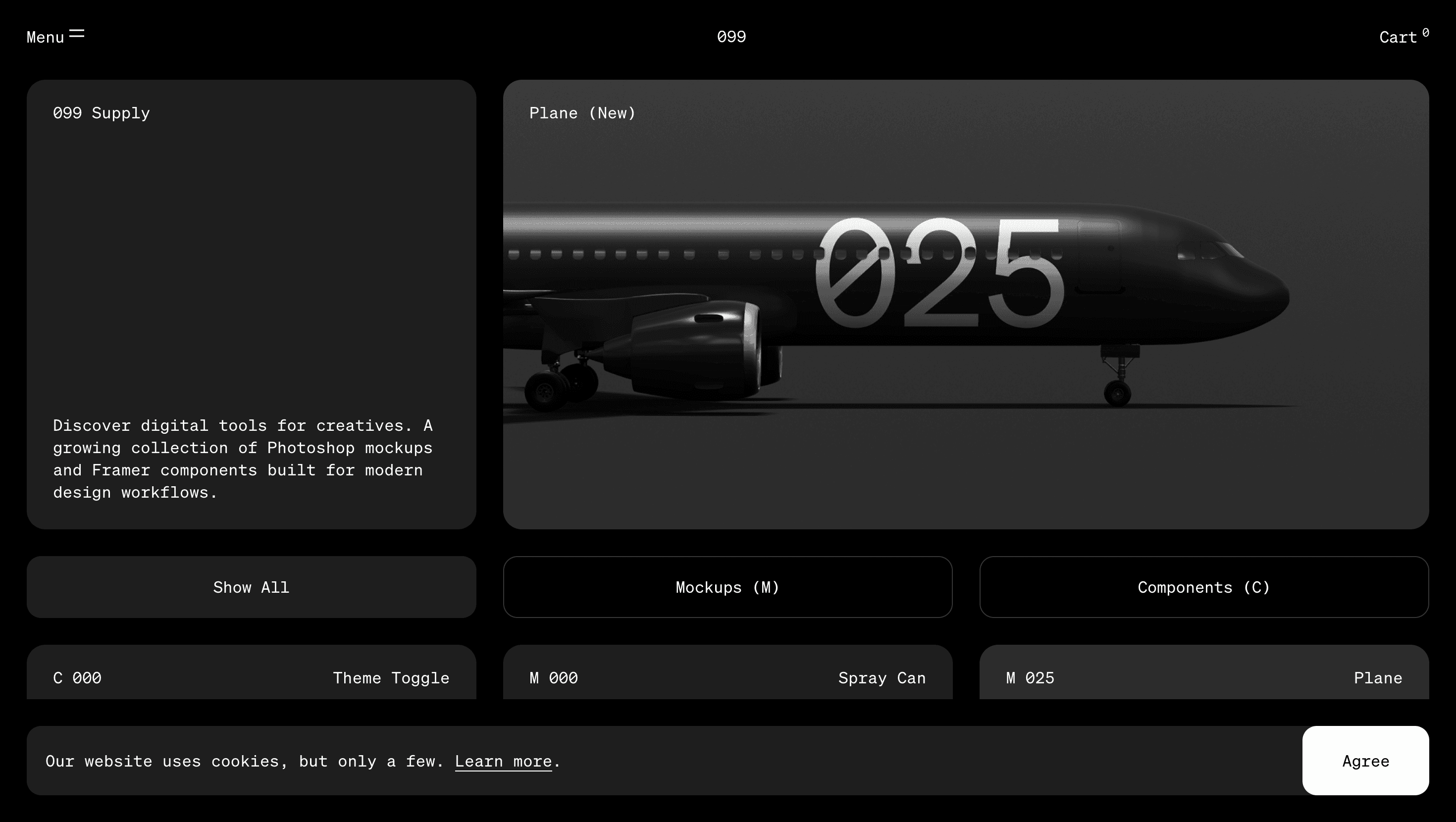 099 — E-commerce, 3D website design