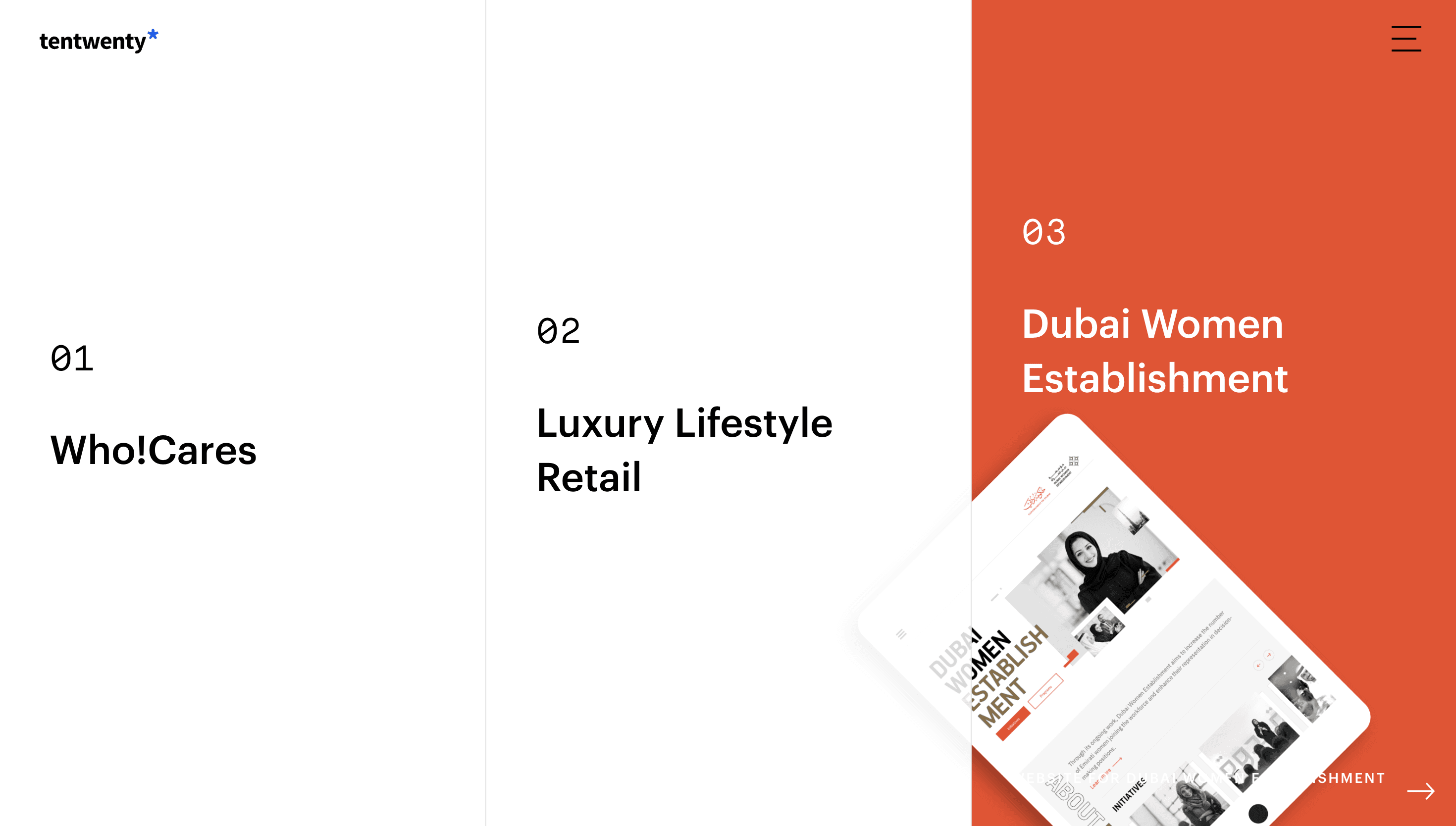 TenTwenty — Agency, App website design