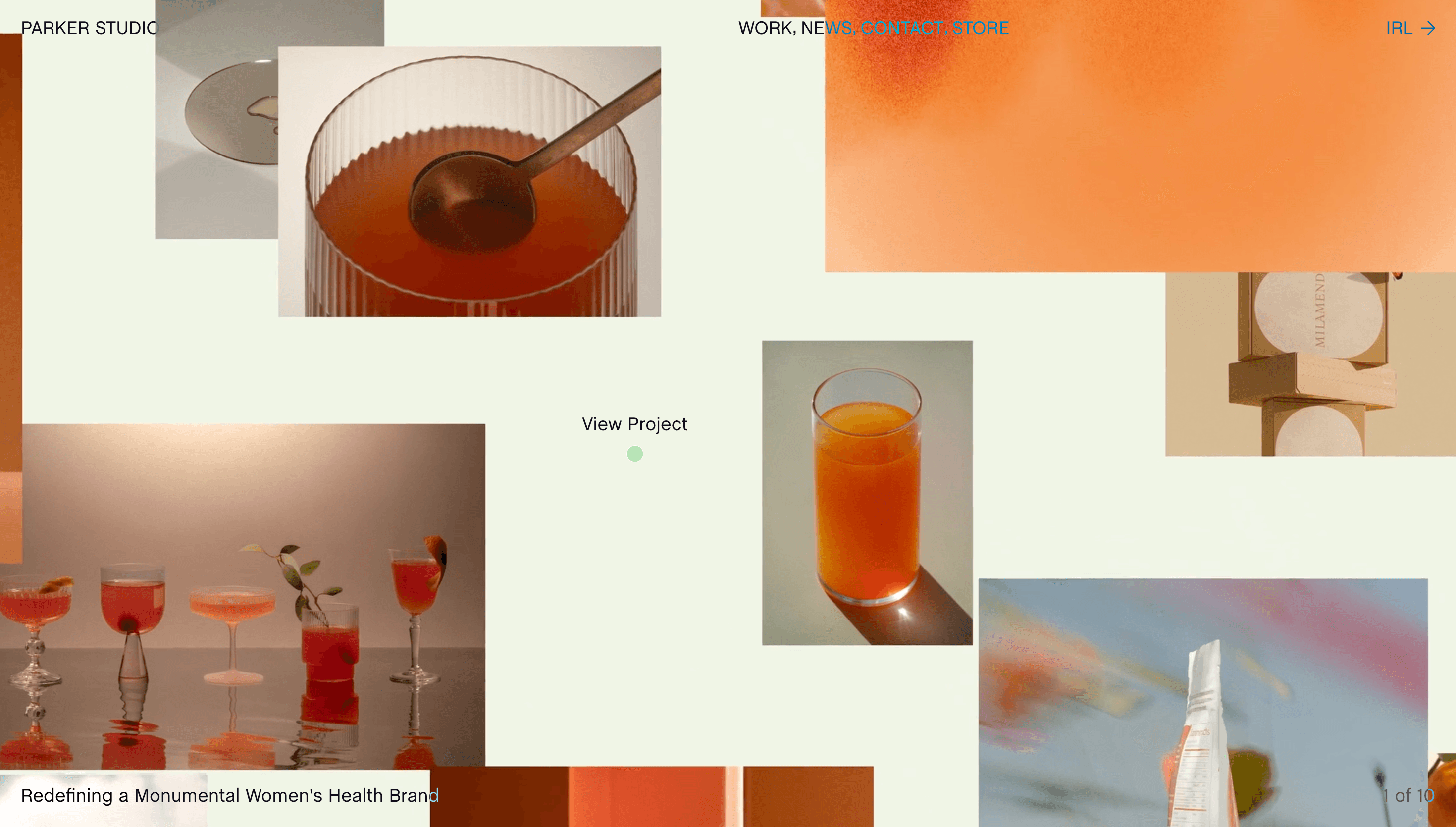 Parker Studio — Branding, Studio website design