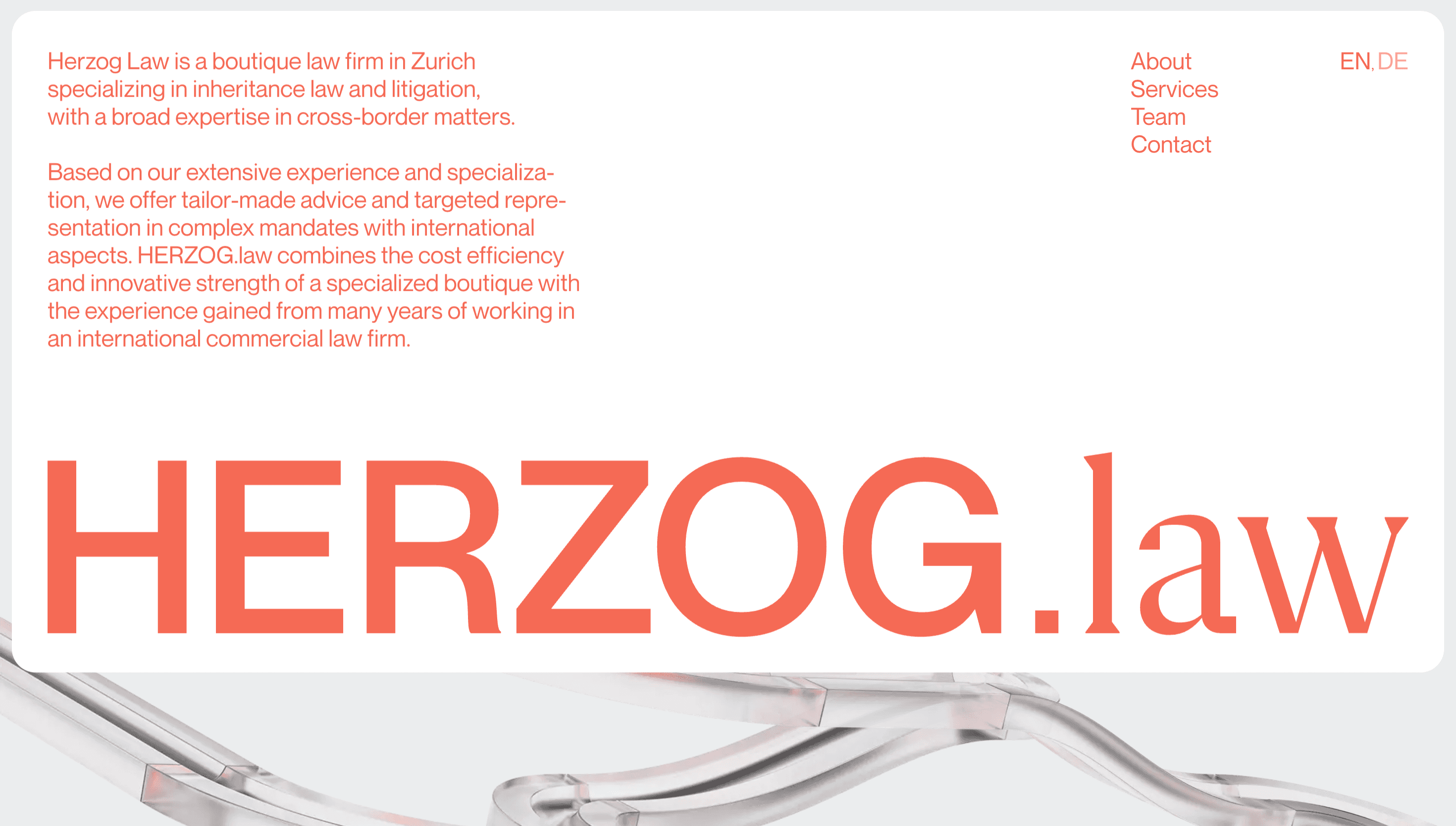 HERZOG.law — Corporate, Agency website design