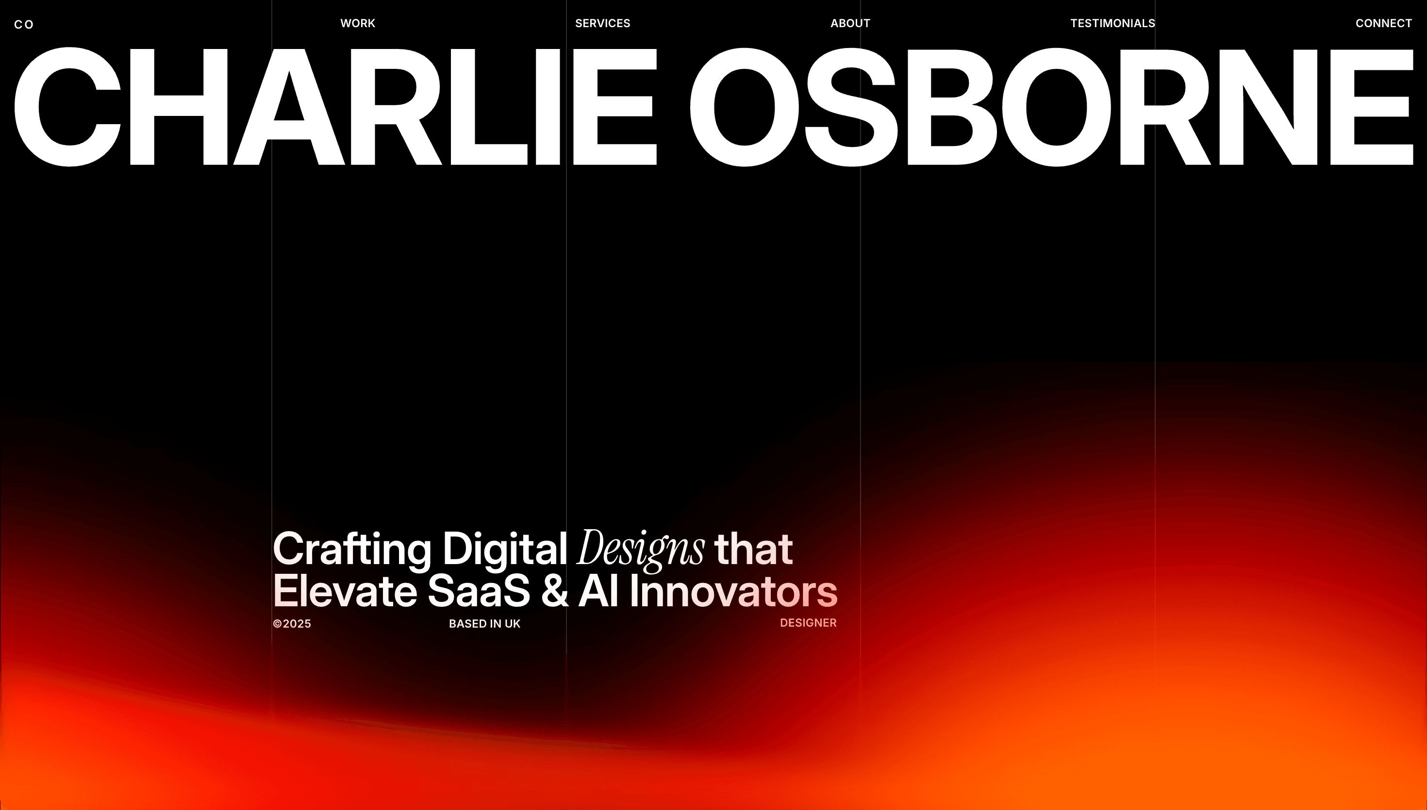 Charlie Osborne — Designer, Portfolio website design