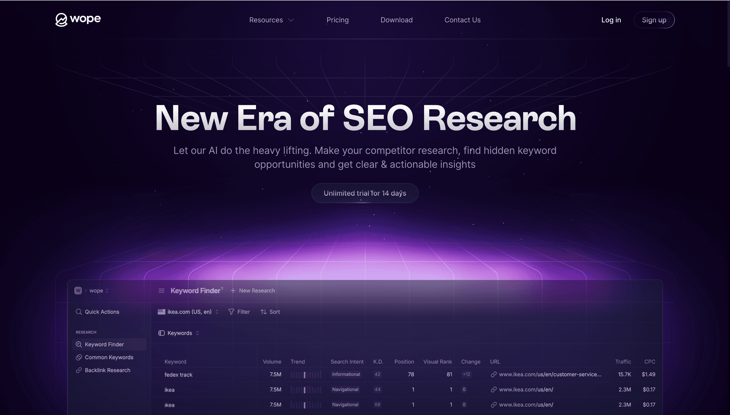 Wope — Tech, SaaS website design