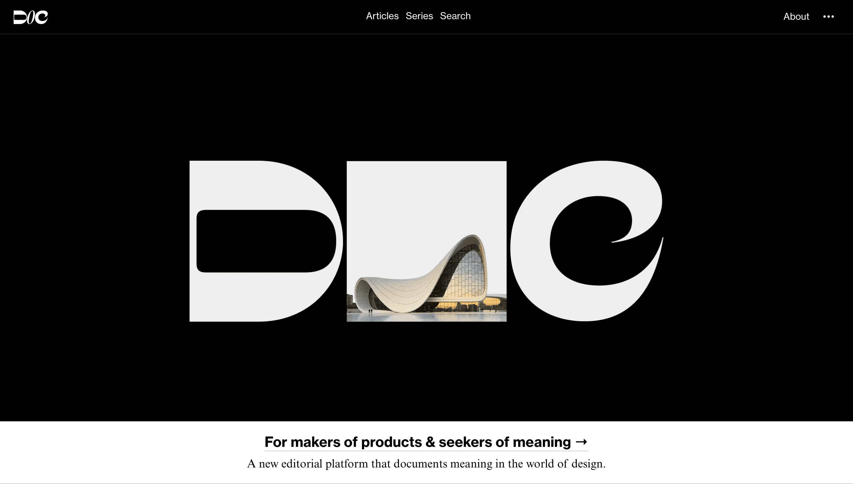 DOC — Product, Designer website design