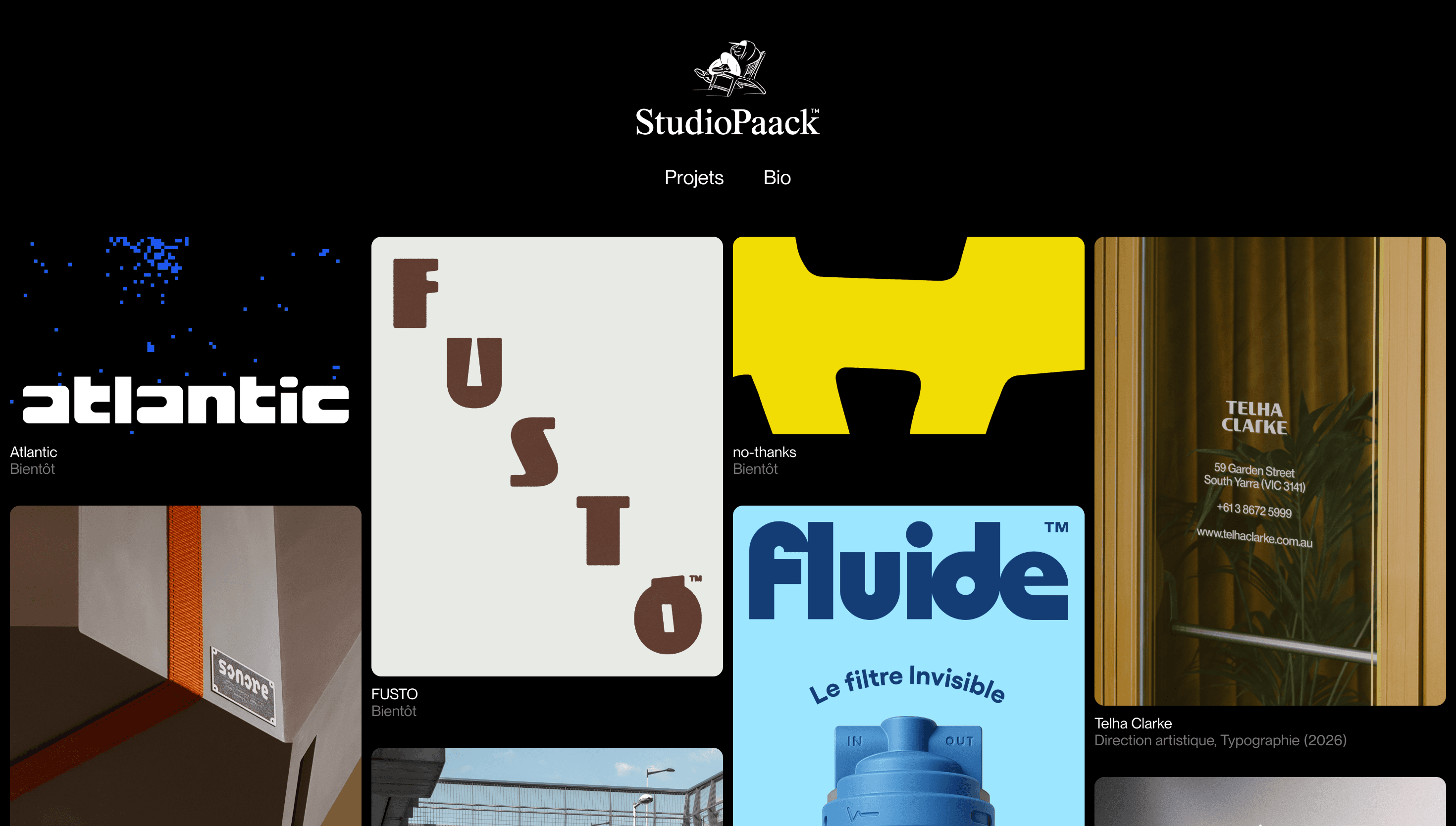 StudioPaack — Branding, Designer website design