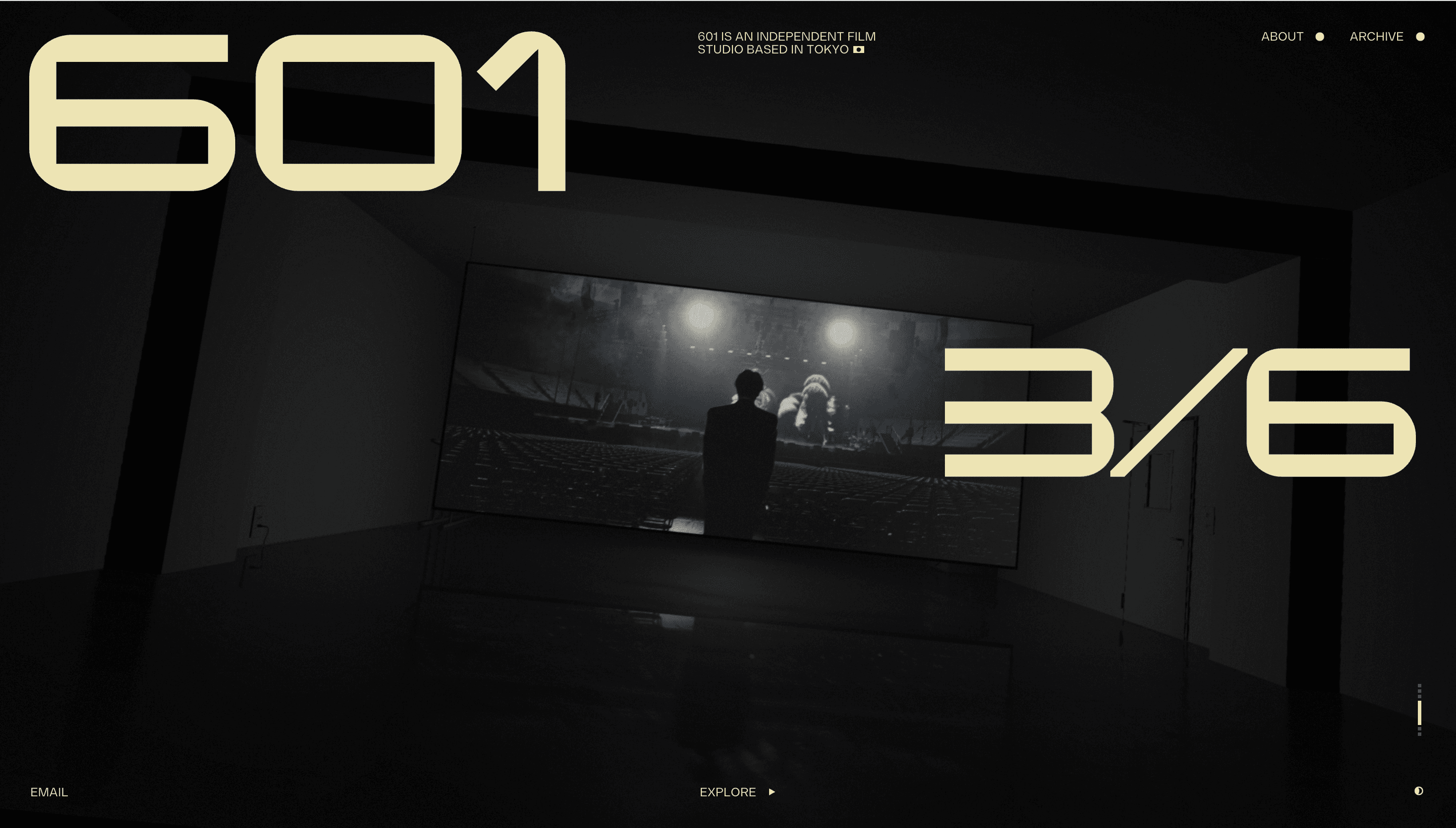 601 Inc. — Studio, Entertainment website design