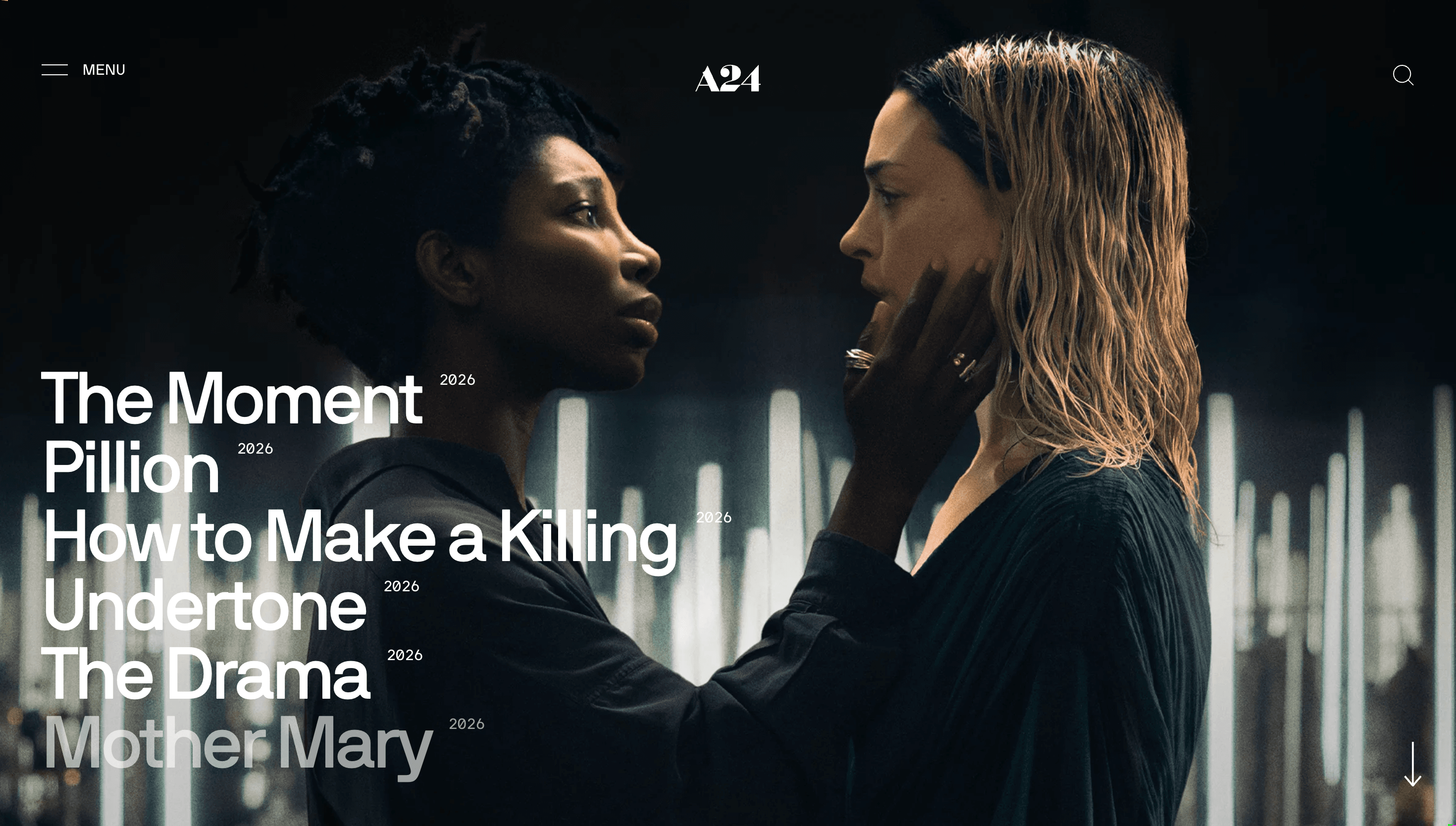 A24 — Entertainment, Culture website design