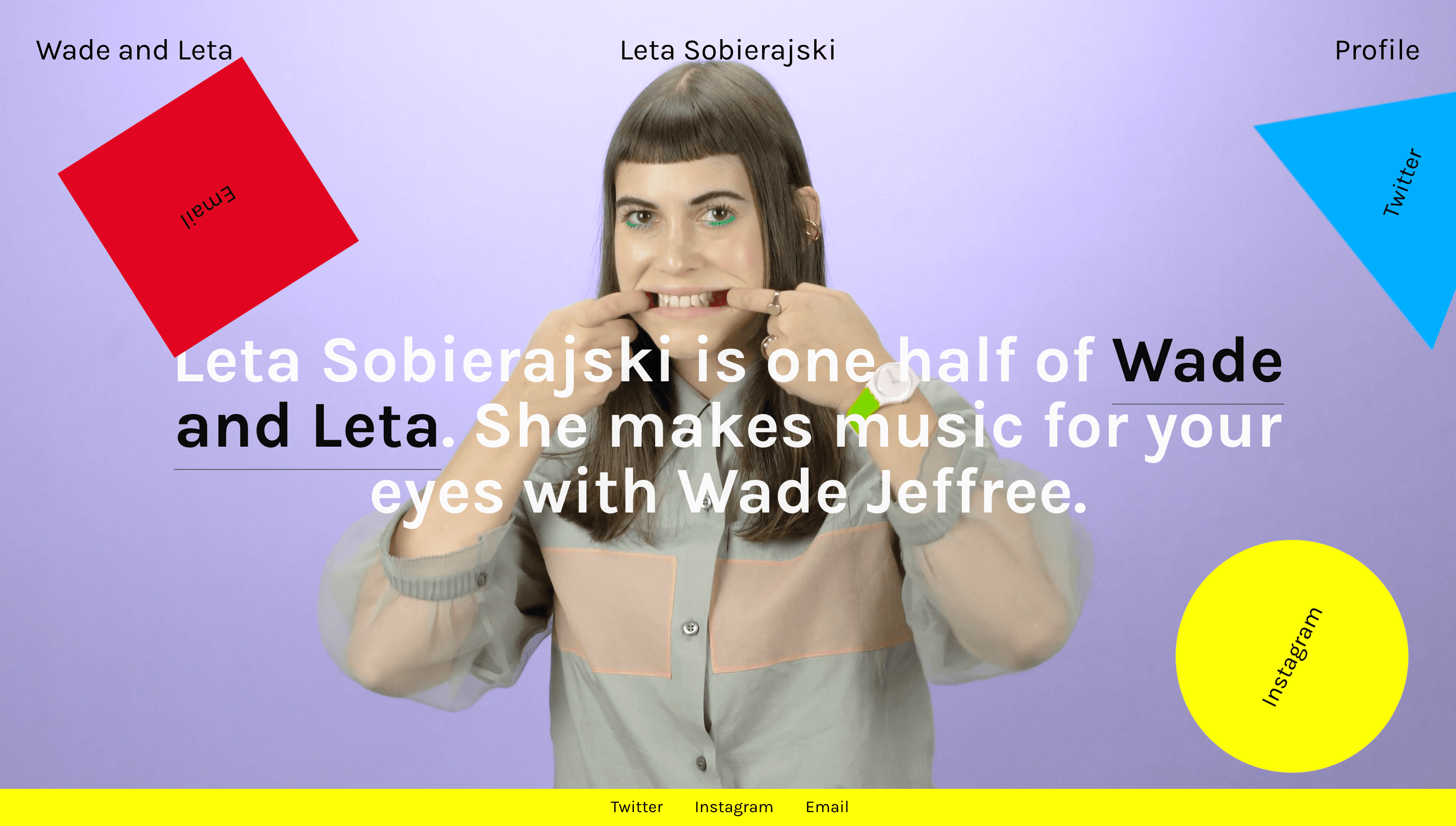 Leta Sobierajski — Designer, Branding website design