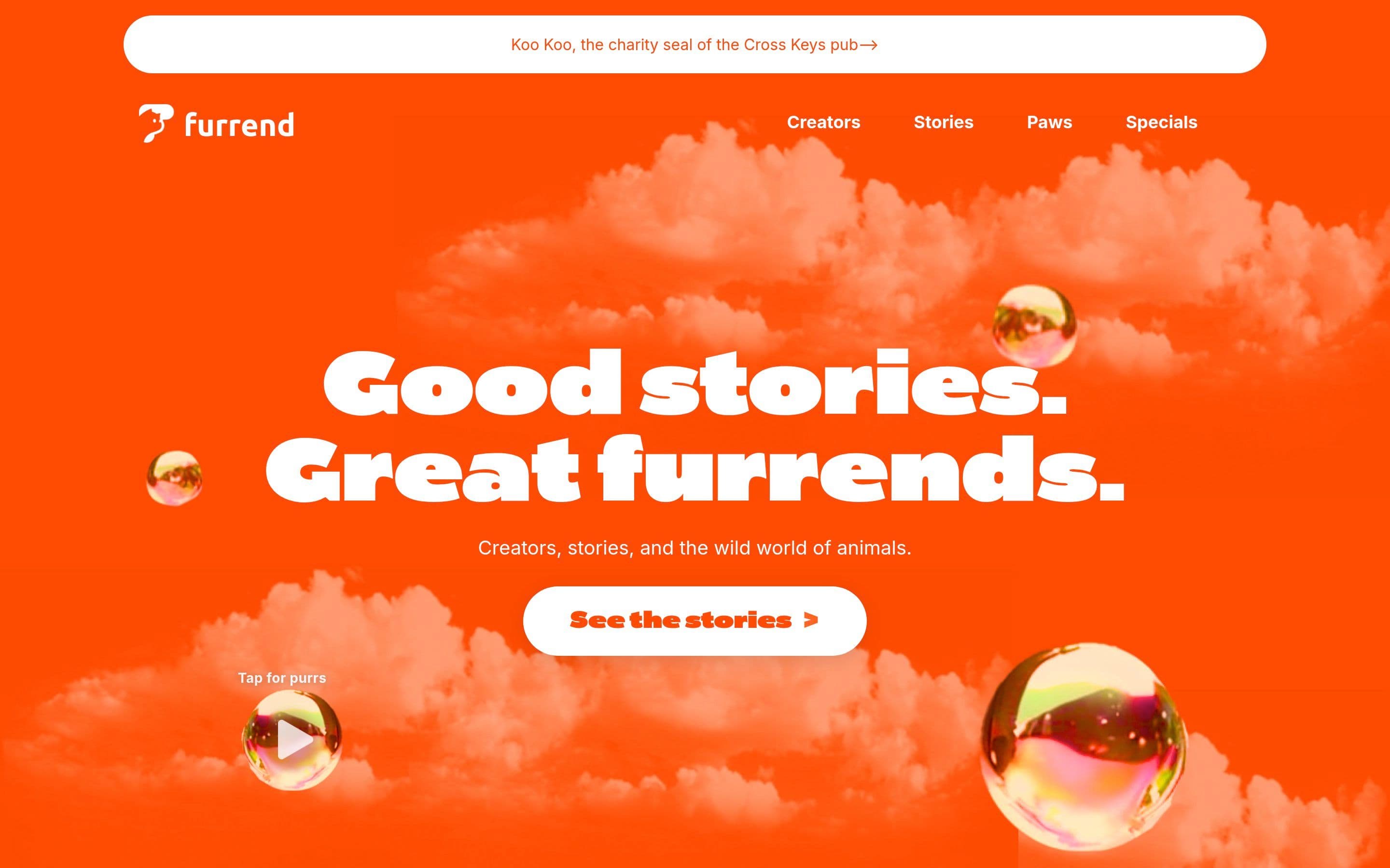 Furrend — Community, Culture website design