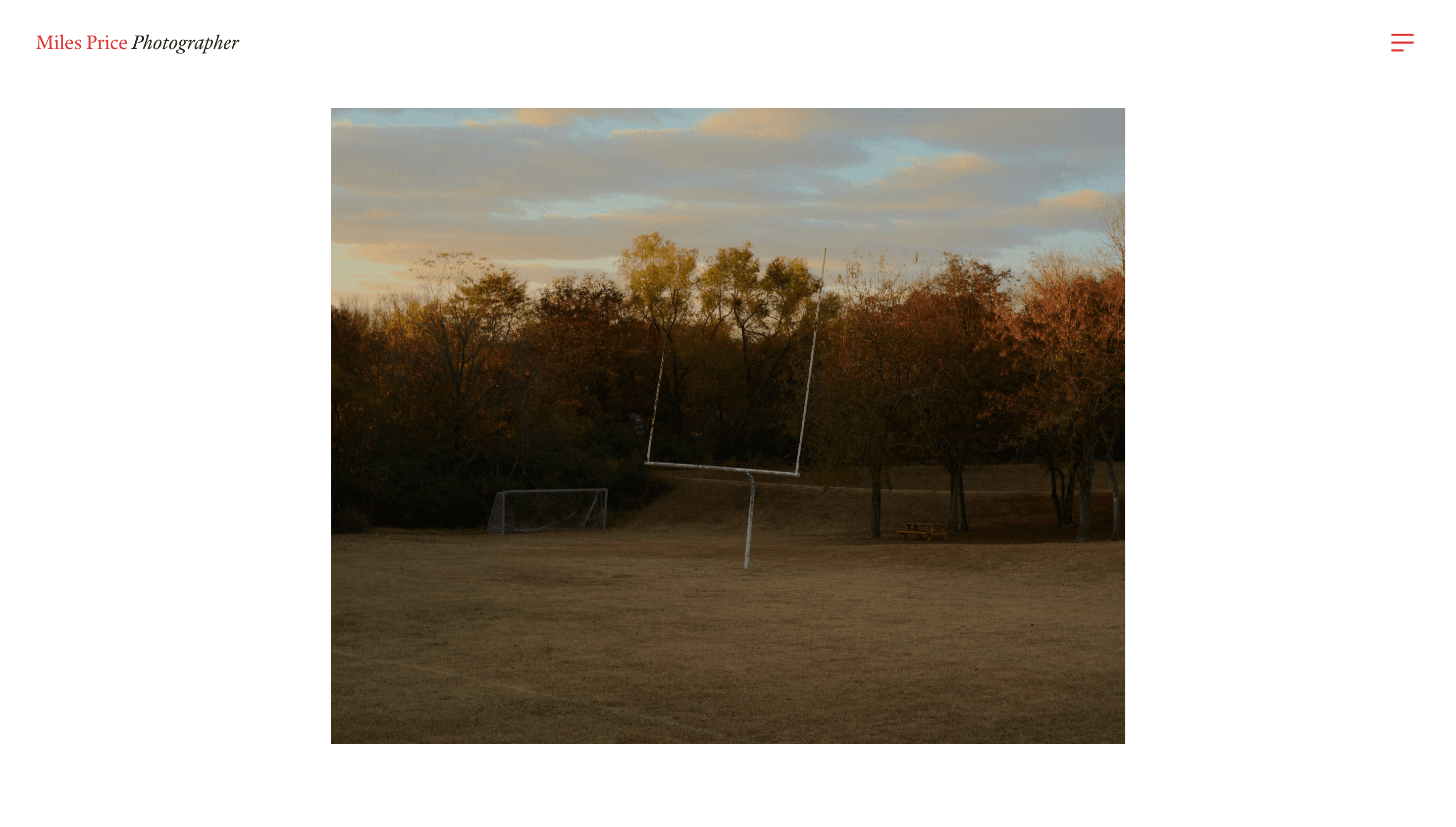 Miles Price — Portfolio, Personal website design