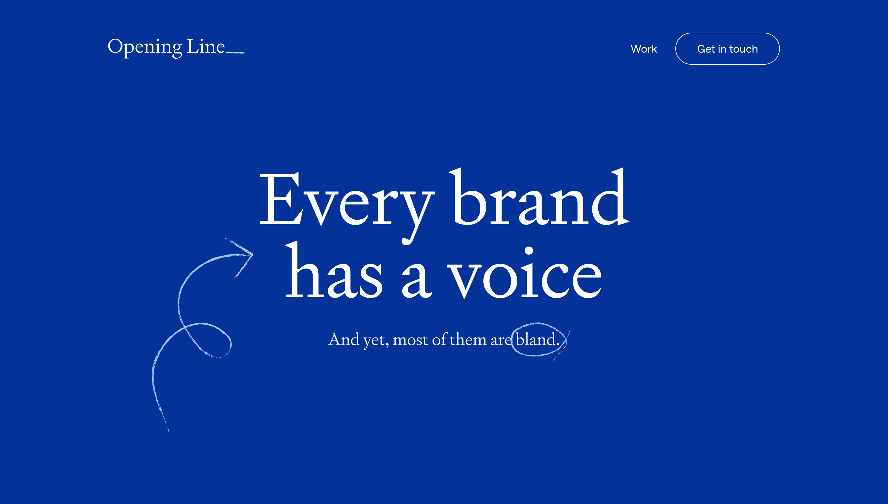 Opening Line — Agency, Studio website design