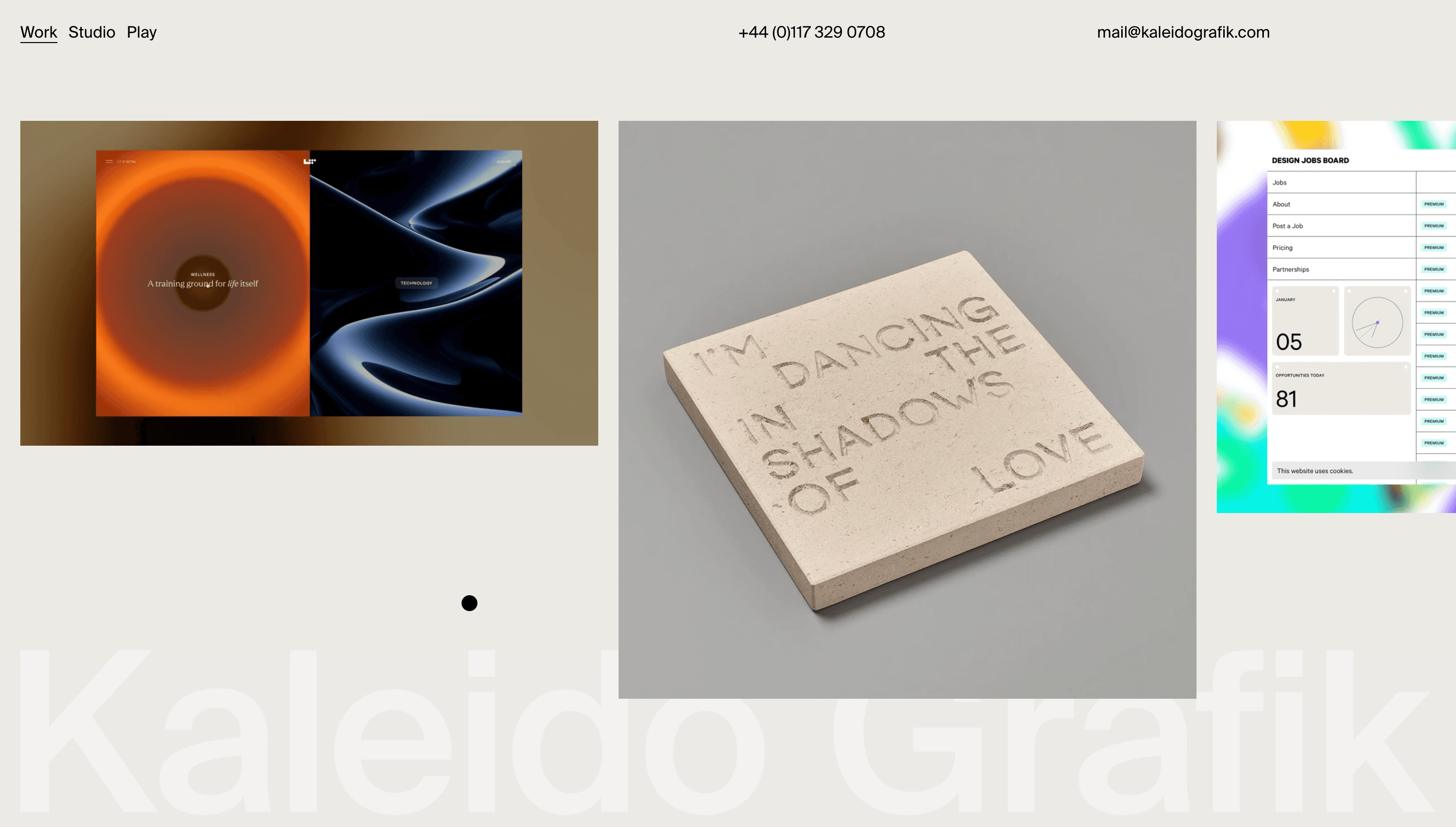 Kaleido Grafik — Agency, Studio website design