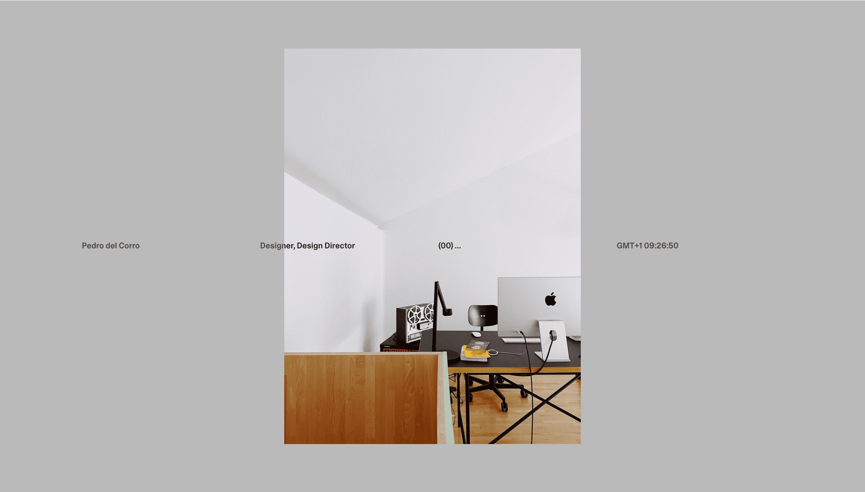 Pedro del Corro — Personal, Portfolio website design