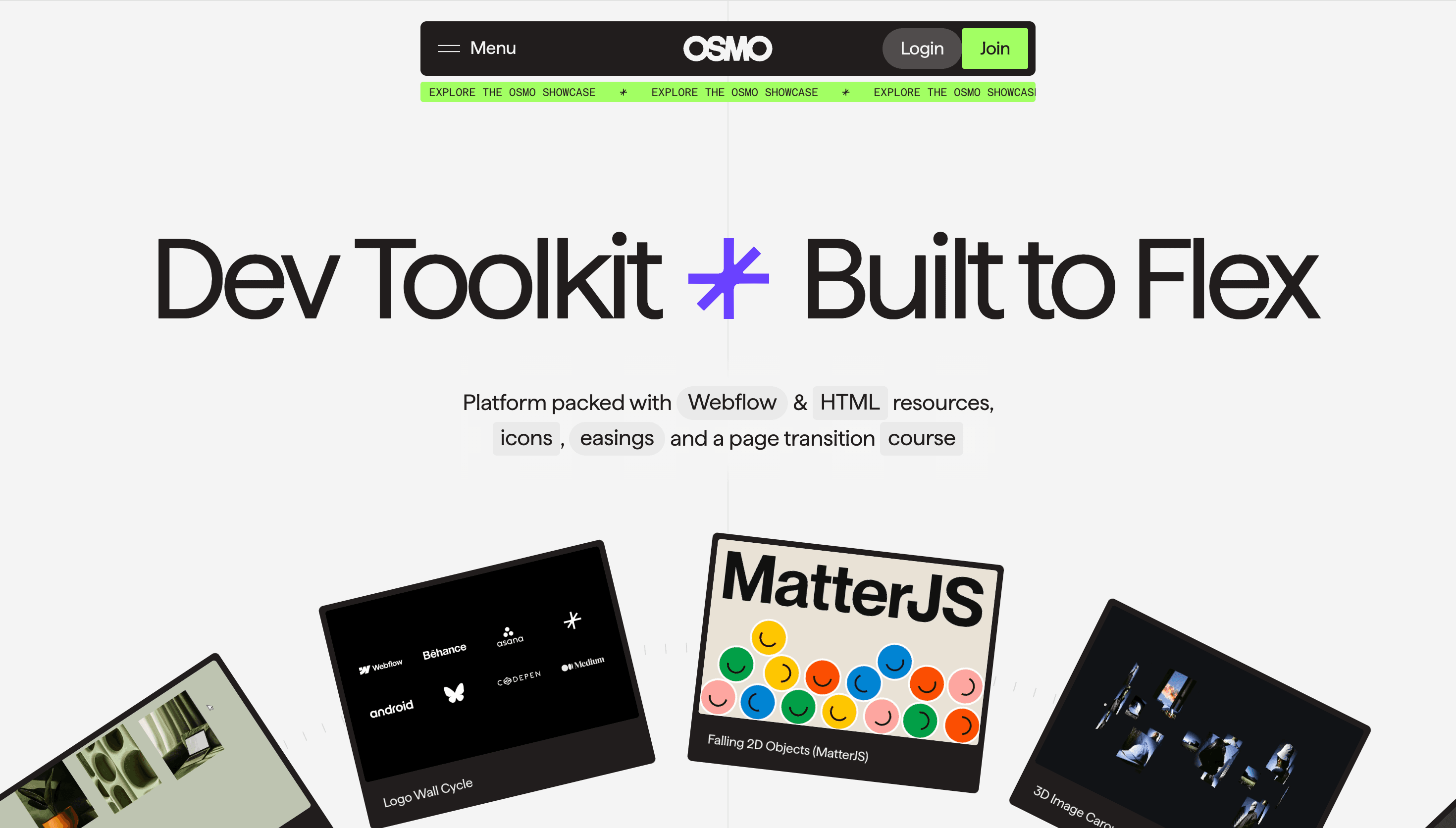 Osmo — Dev, Developer website design