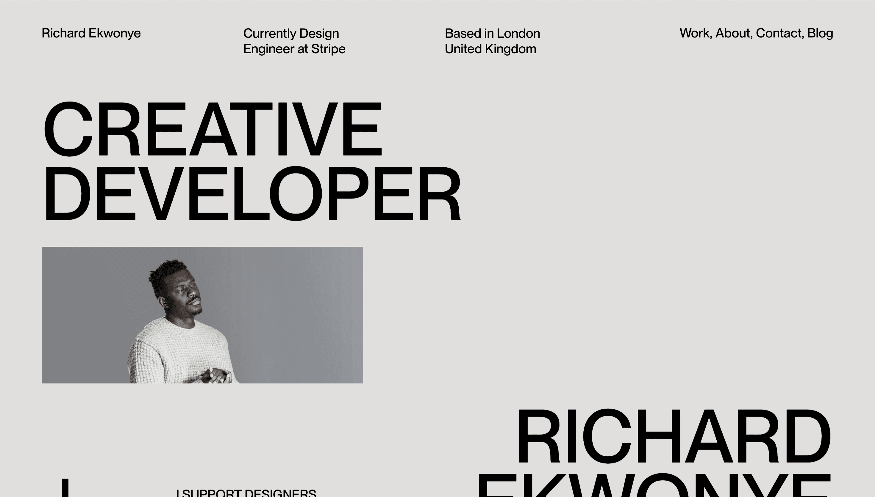 Richard Ekwonye — Developer, Portfolio website design