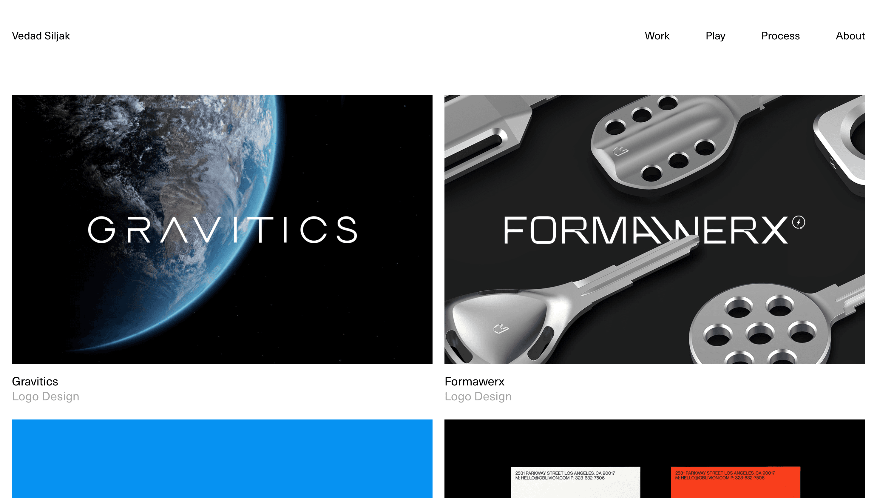 Vedad Siljak — Portfolio, Web website design