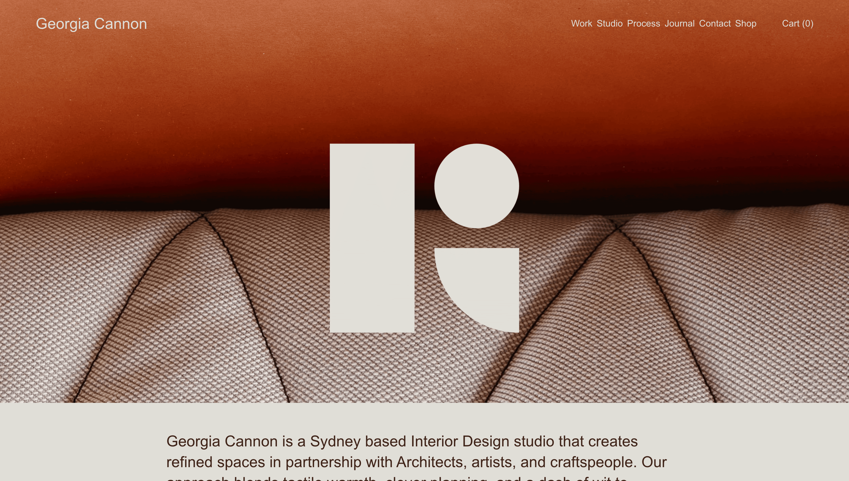 Georgia Cannon — Designer, Agency website design