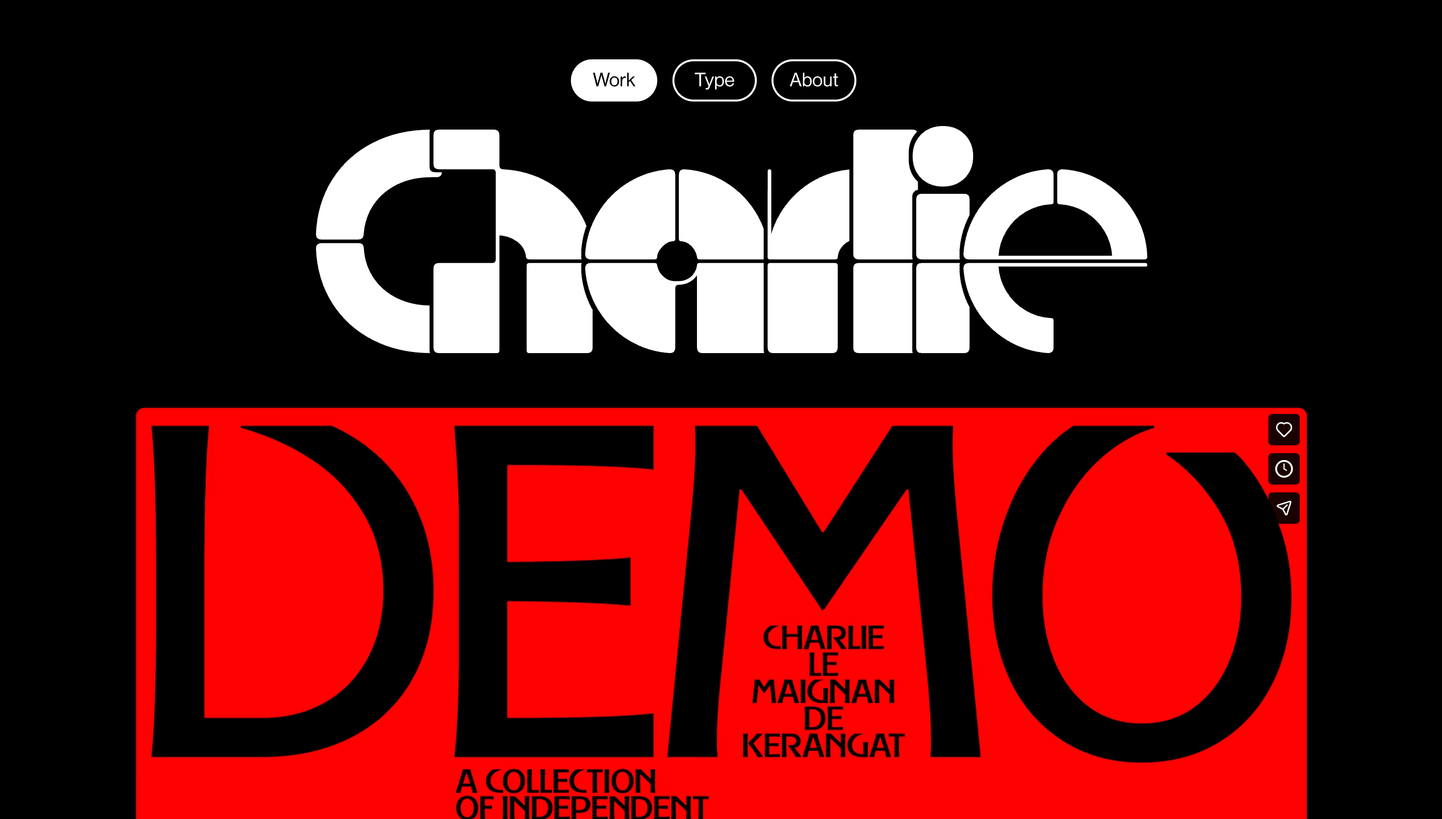 Charlie Le Maignan — Animation, Motion website design