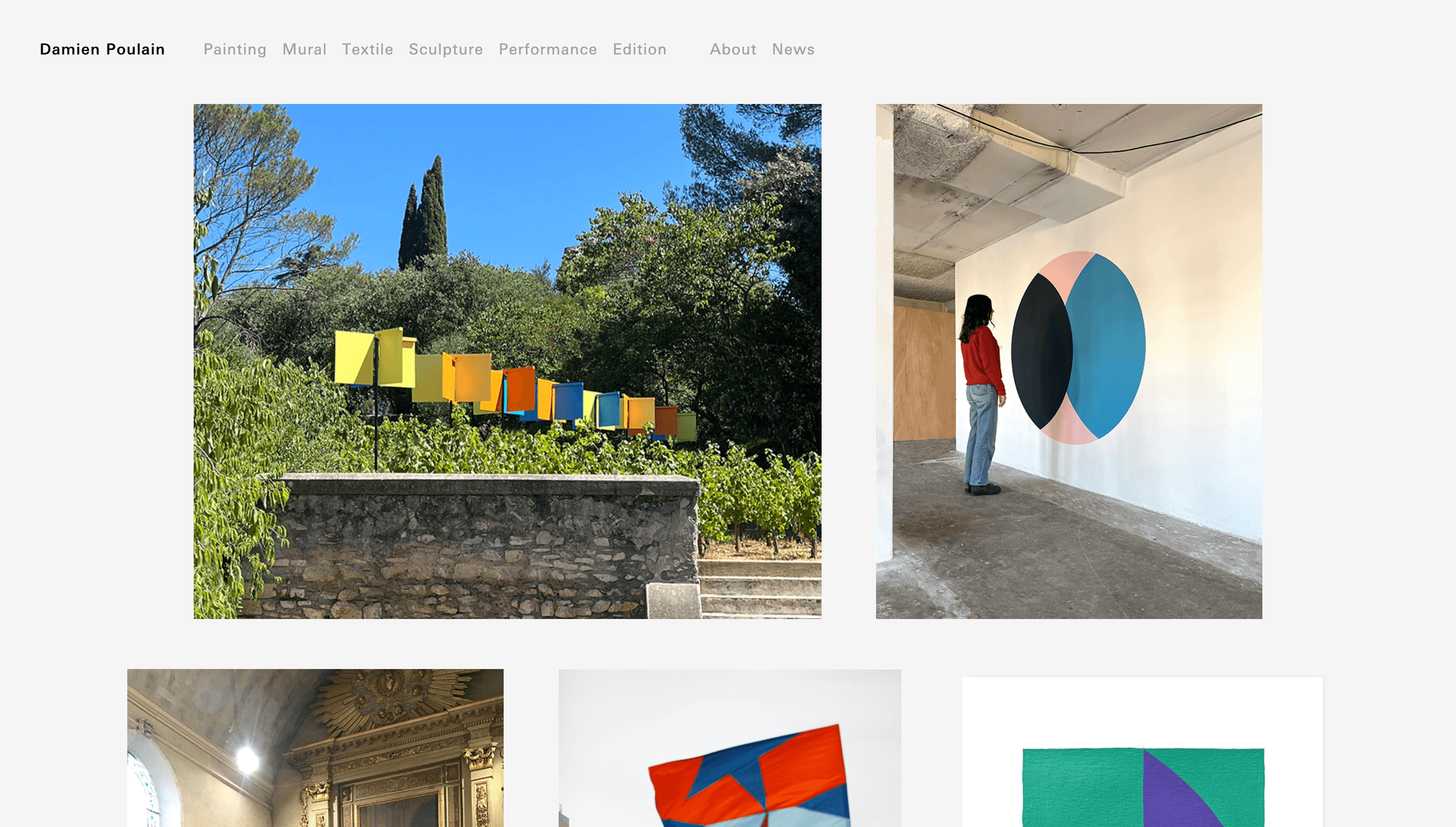 Damien Poulain — Art, Designer website design