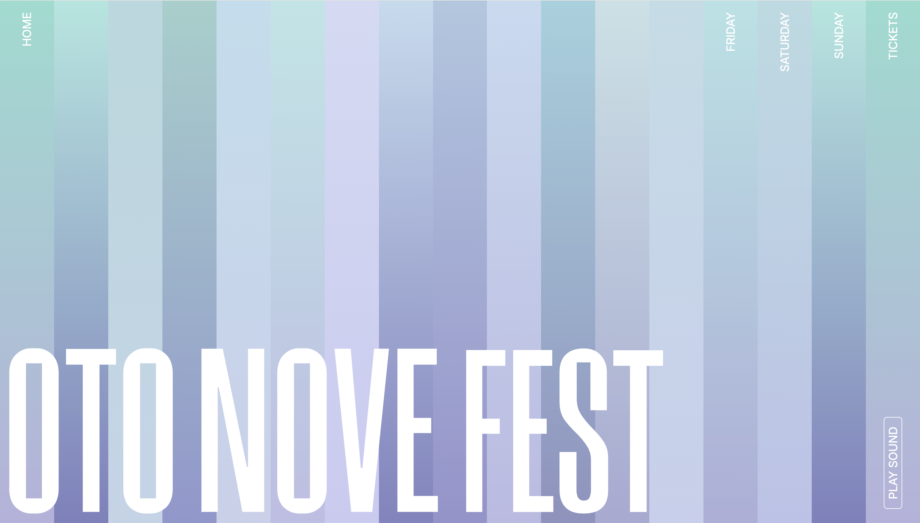 Oto Nove Fest — Music, Culture website design