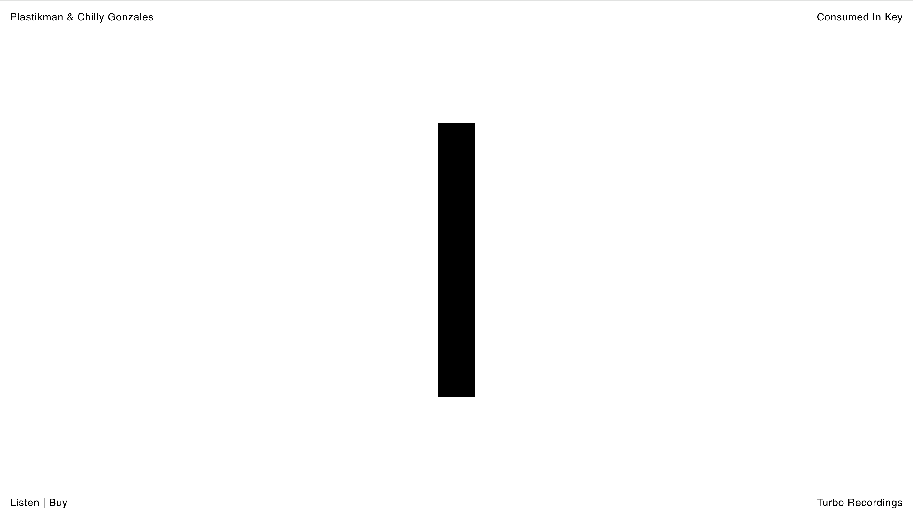 Consumed In Key — Music, Entertainment website design