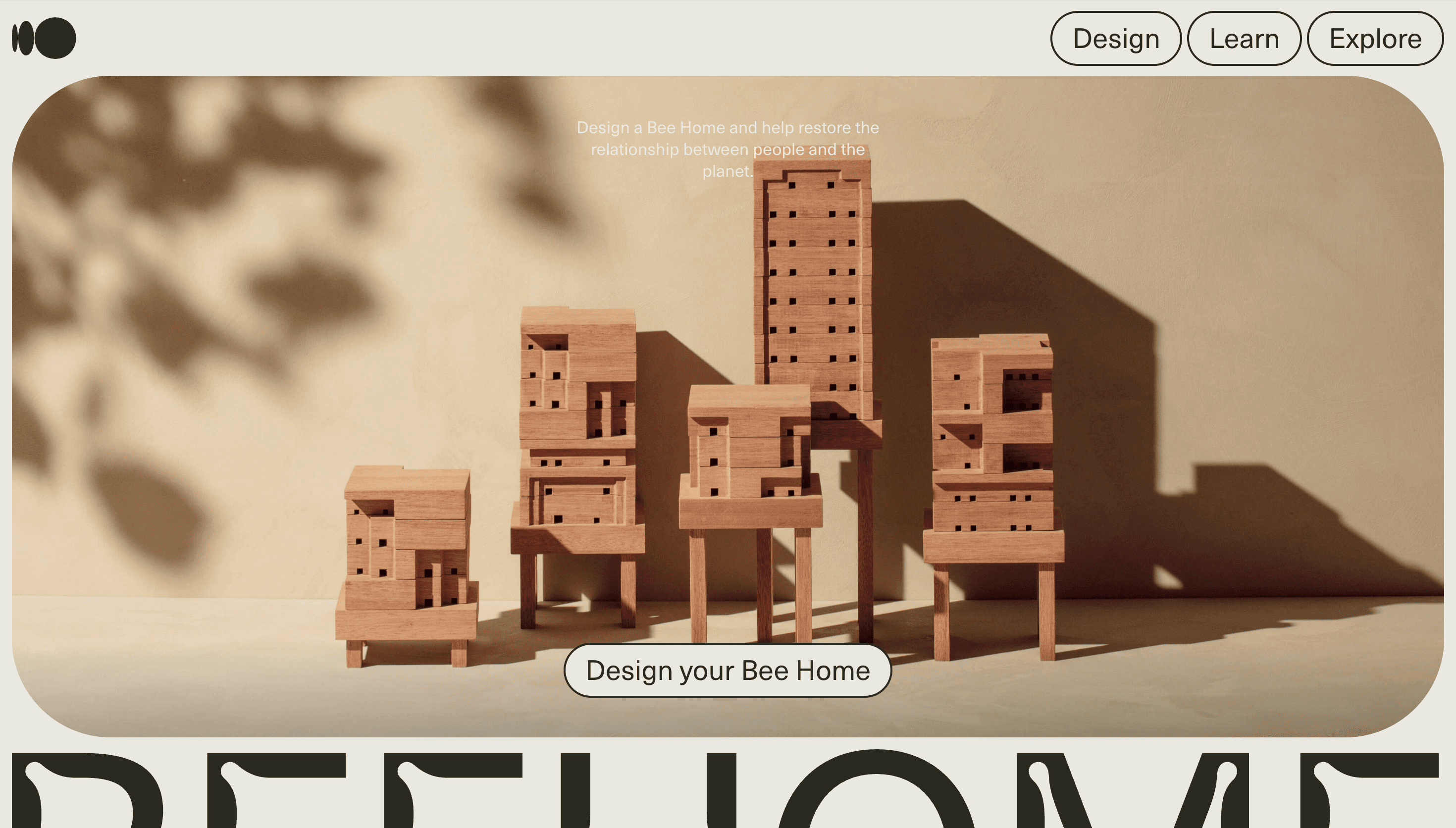 Bee Home — Open Source, Sustainability website design