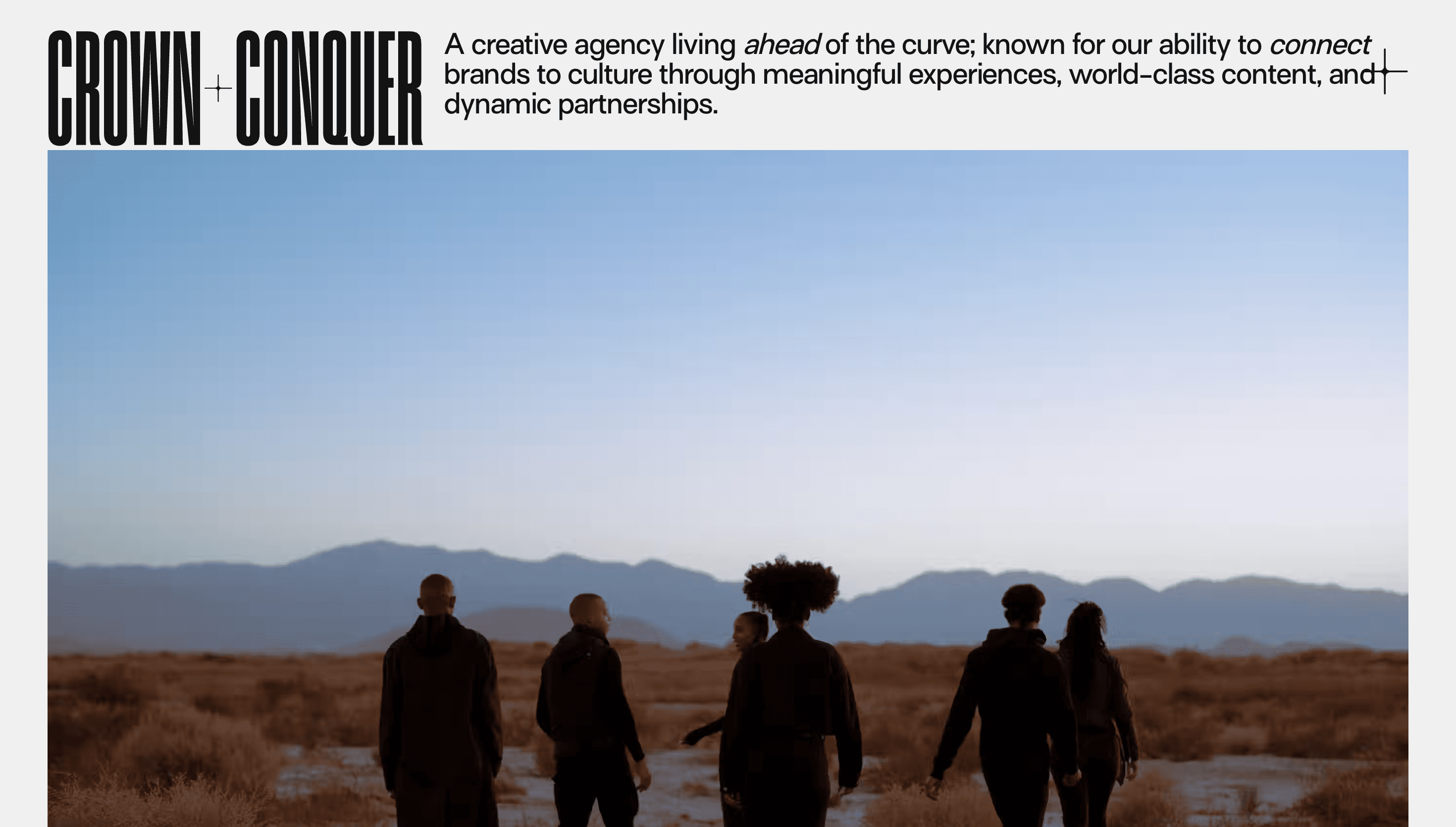 Crown + Conquer — Agency, Branding website design