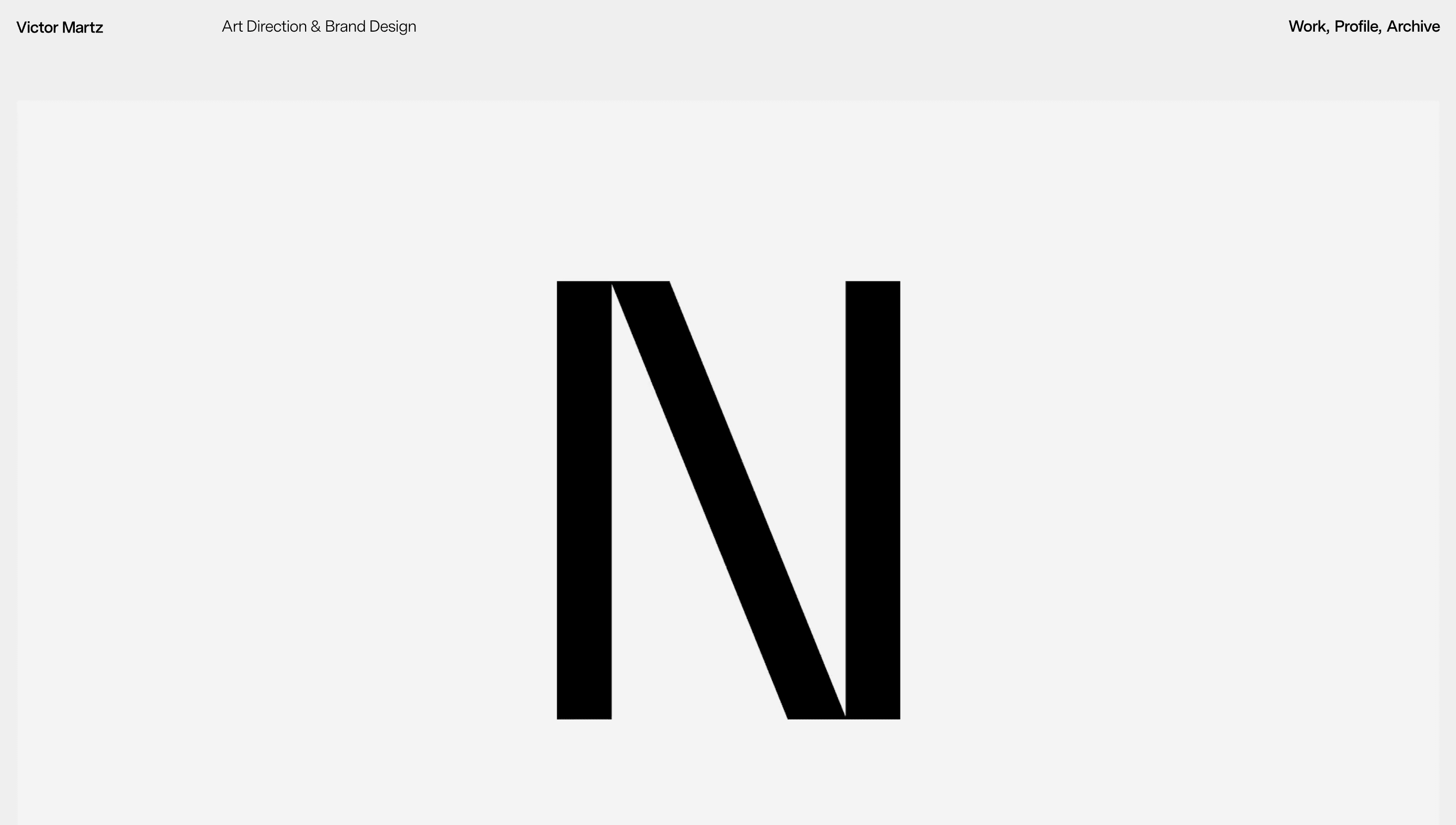 Victor Martz — Portfolio, Designer website design