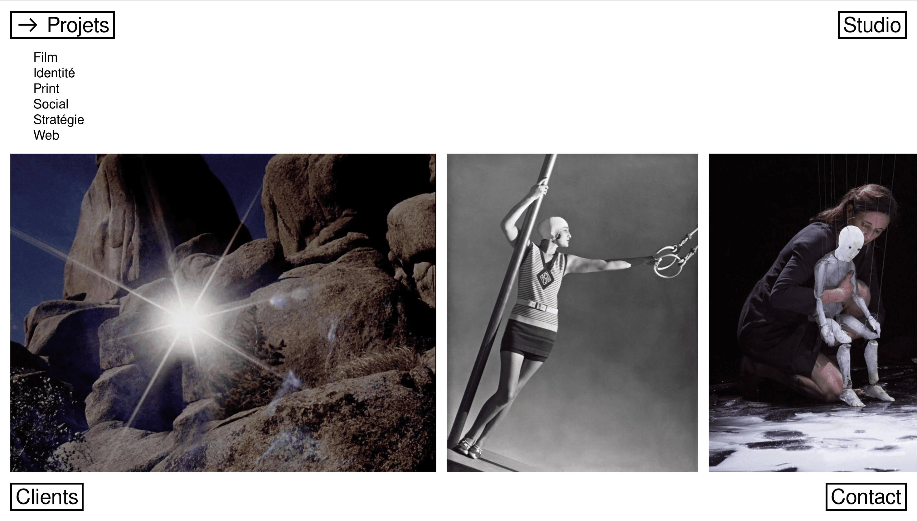 Matter of Fact — Studio, Agency website design