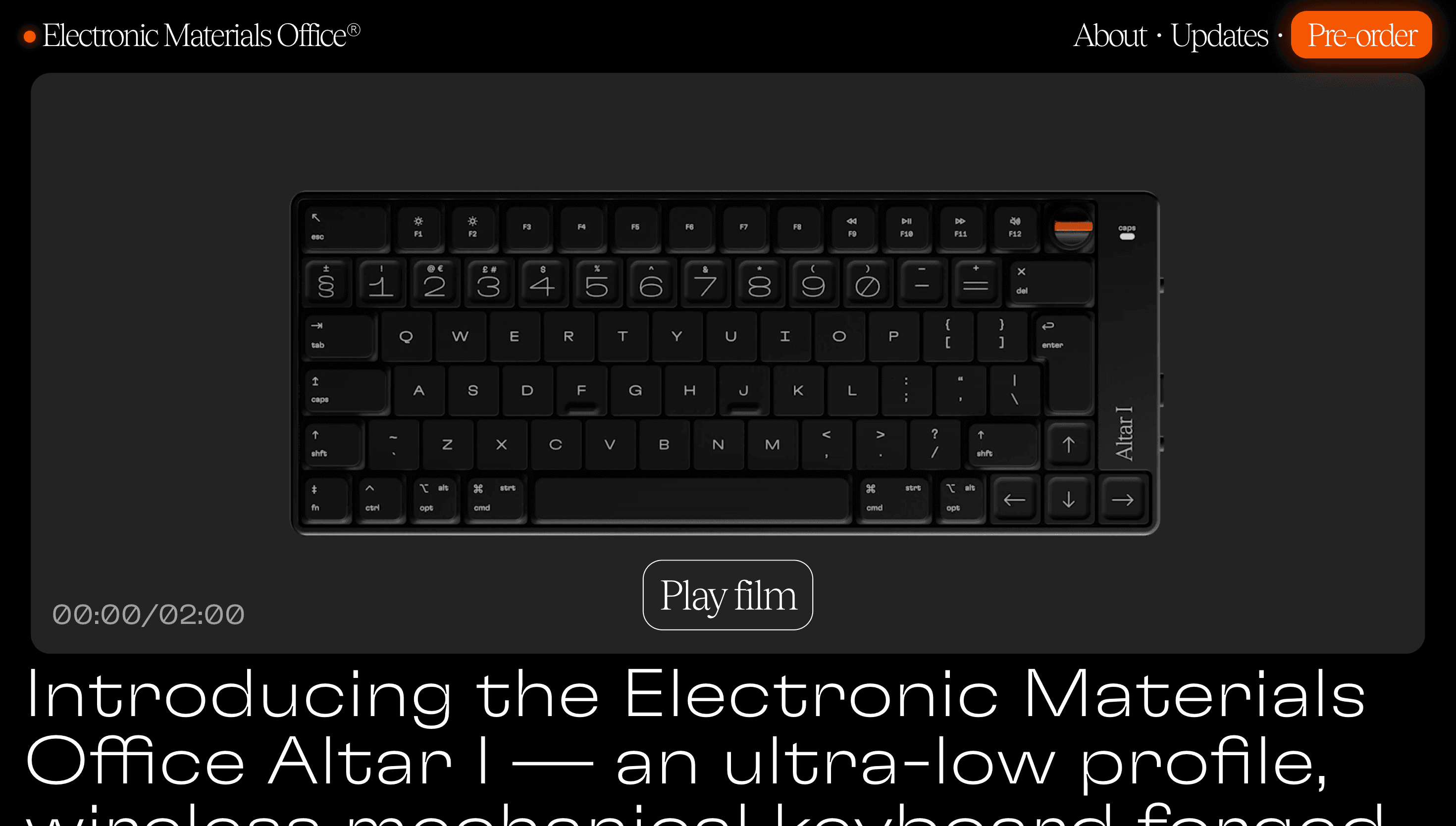 Electronic Materials Office® — Tech, Product website design