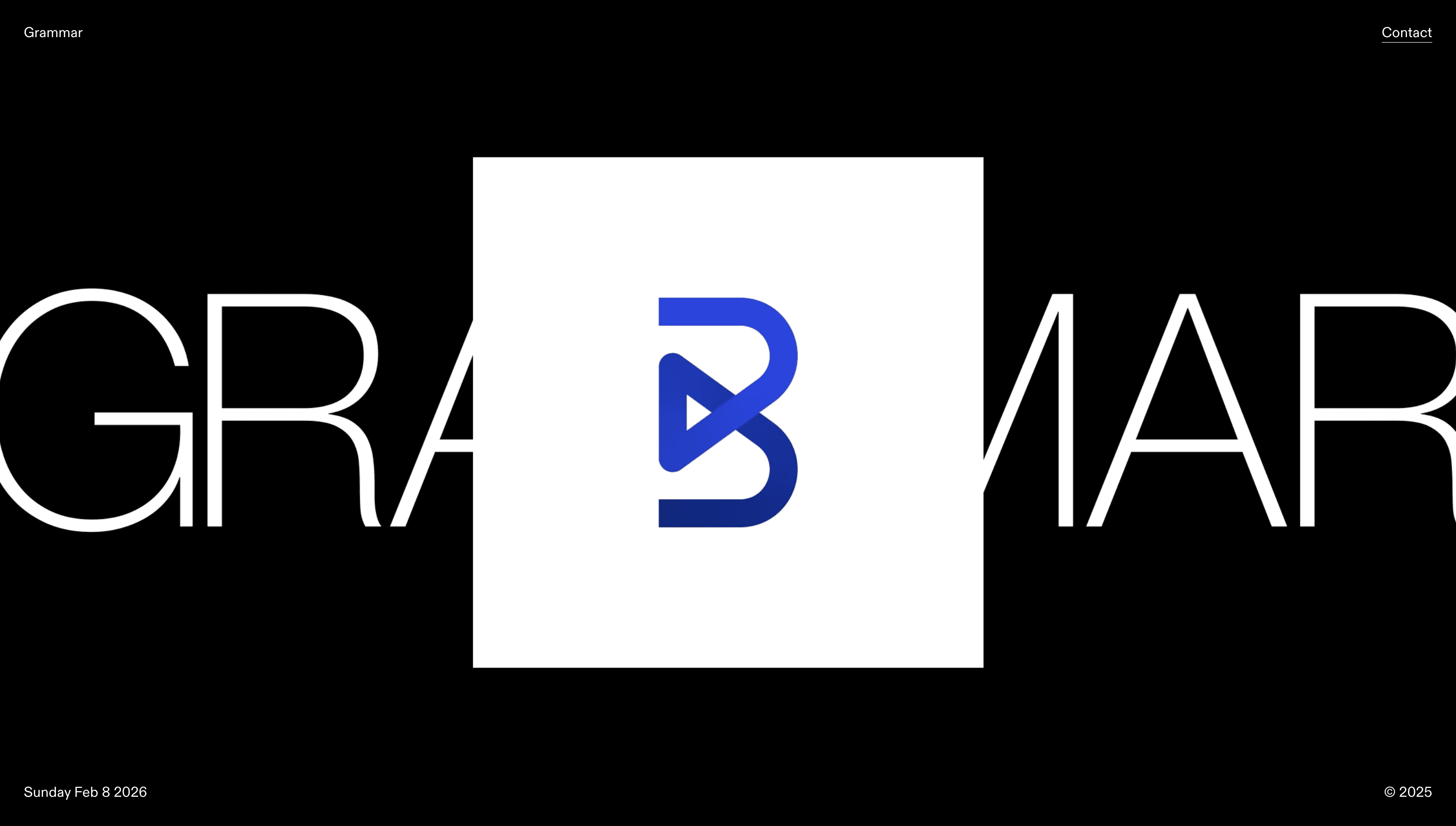 Grammar — Agency, Studio website design