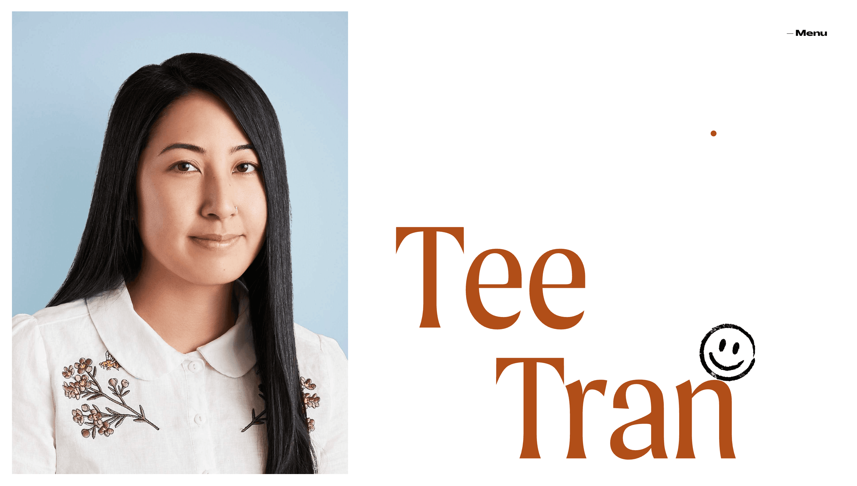 Tee Tran — Designer, Portfolio website design