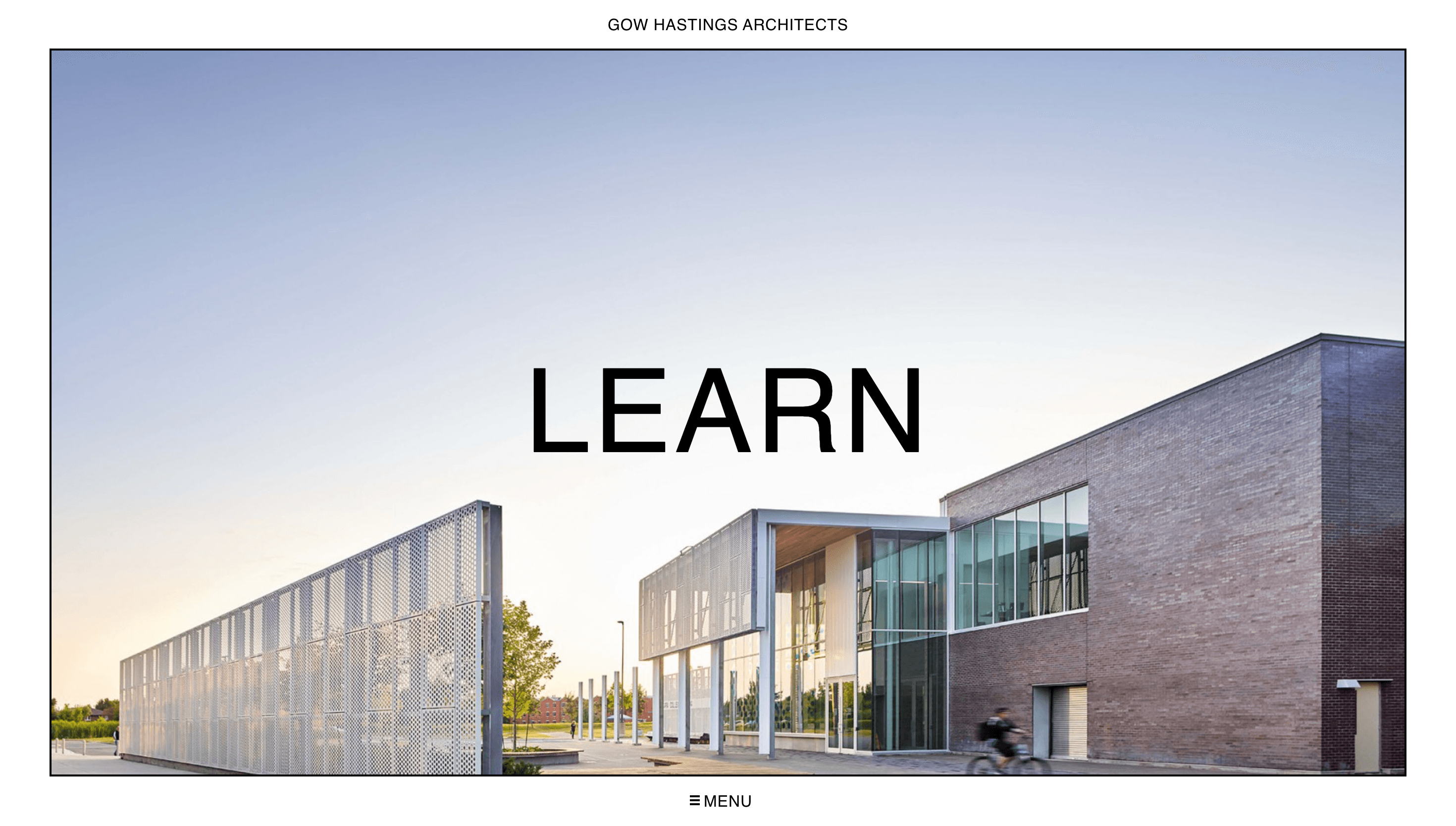 Gow Hastings Architects — Agency, Corporate website design