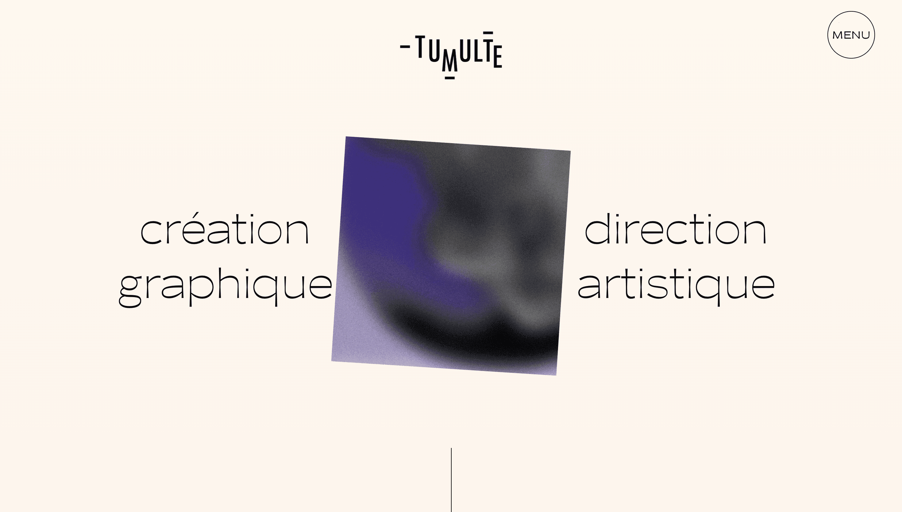 Studio Tumulte — Agency, Studio website design